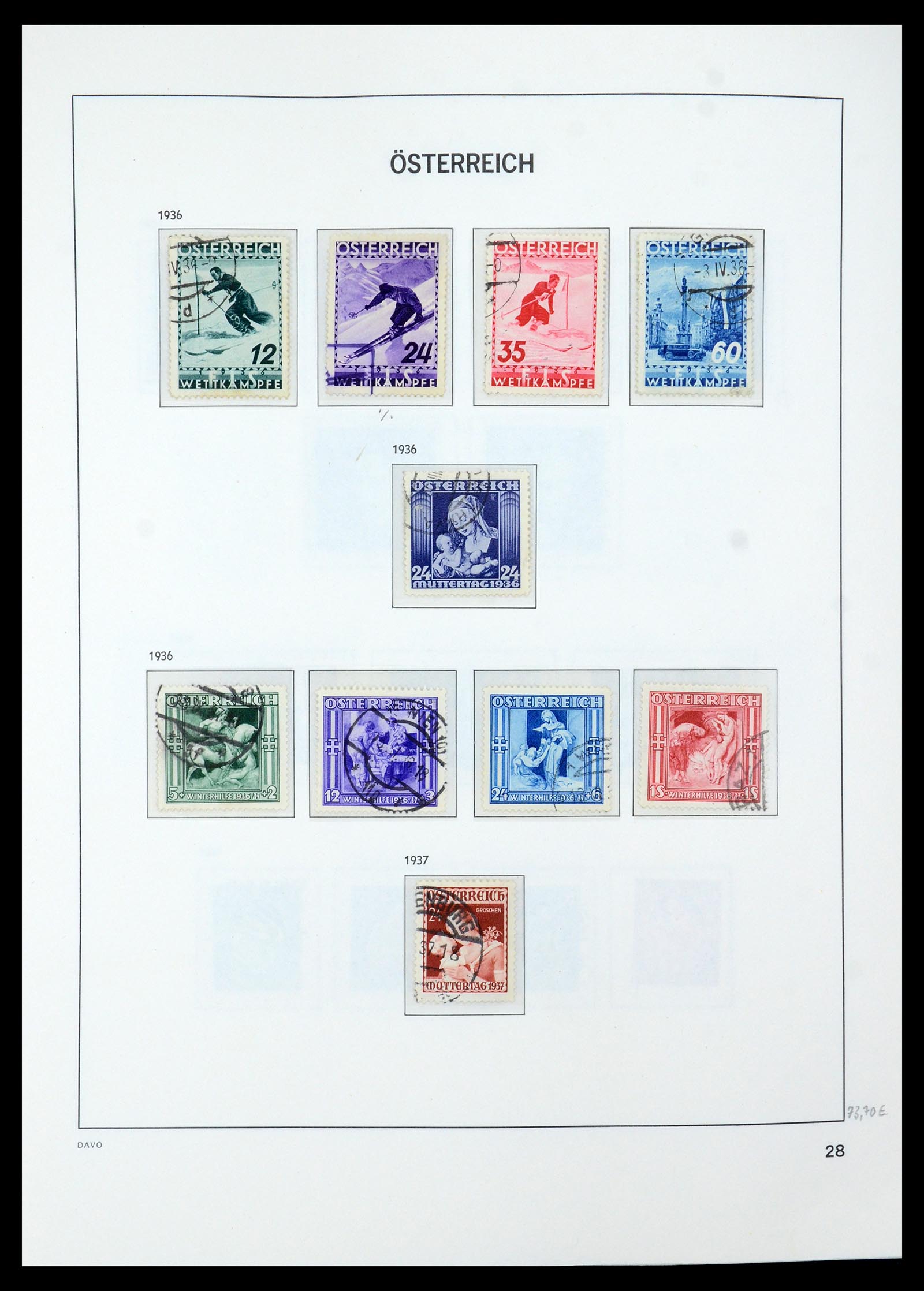 35423 032 - Postzegelverzameling 35423 Oostenrijk 1850-2006.