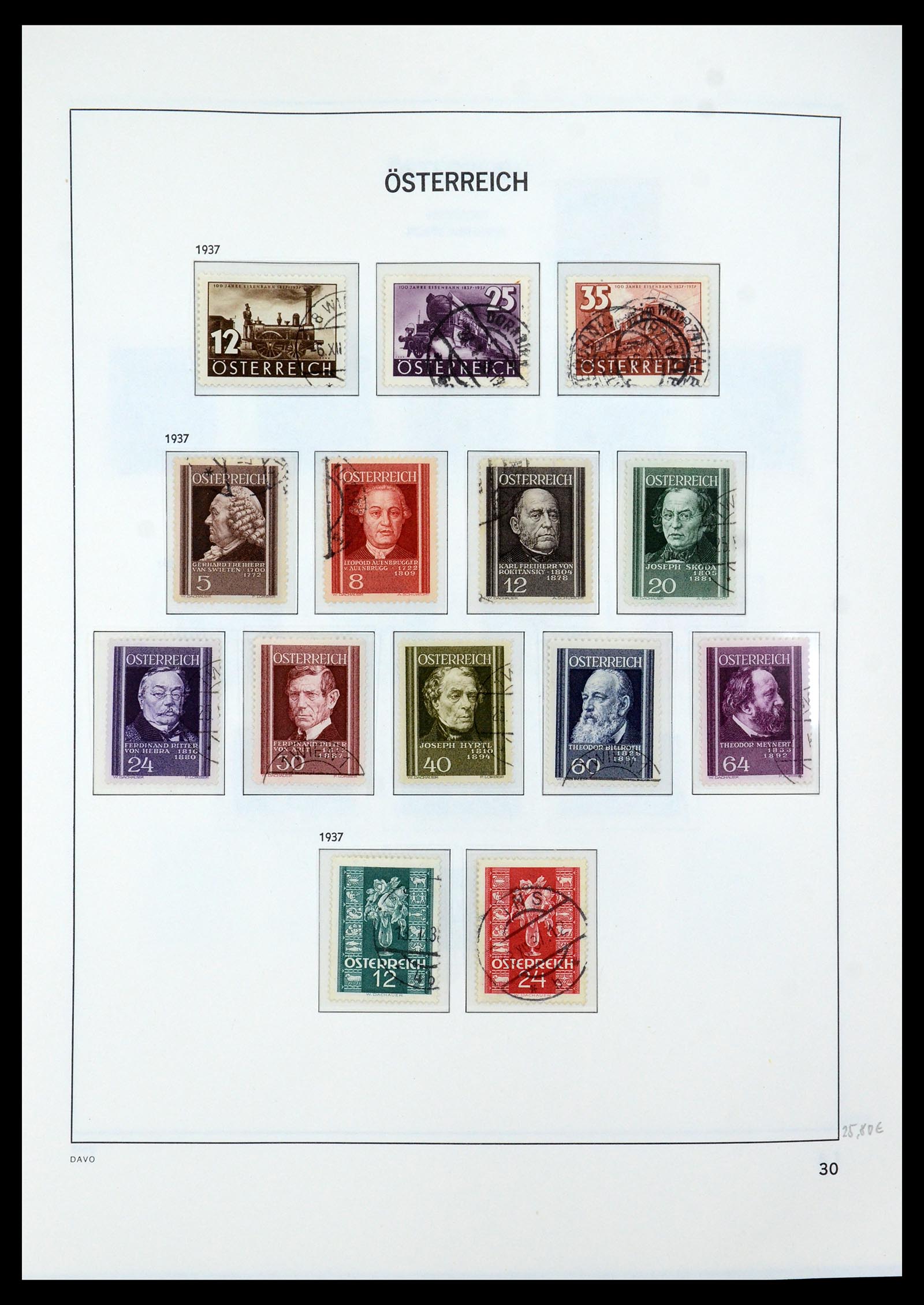 35423 034 - Postzegelverzameling 35423 Oostenrijk 1850-2006.