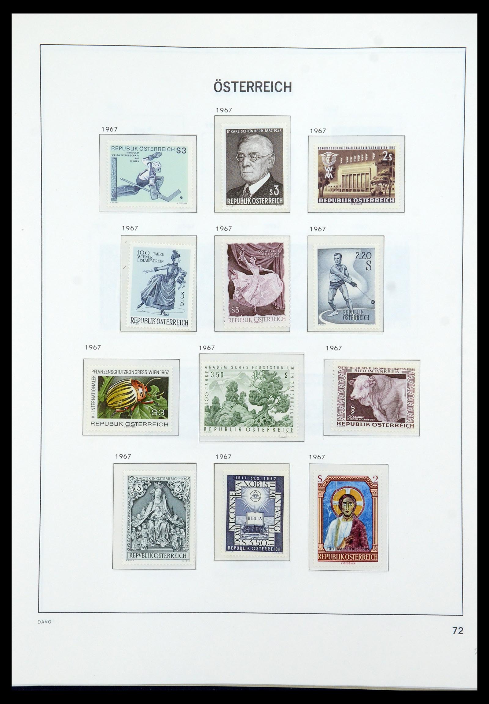 35423 100 - Stamp Collection 35423 Austria 1850-2006.