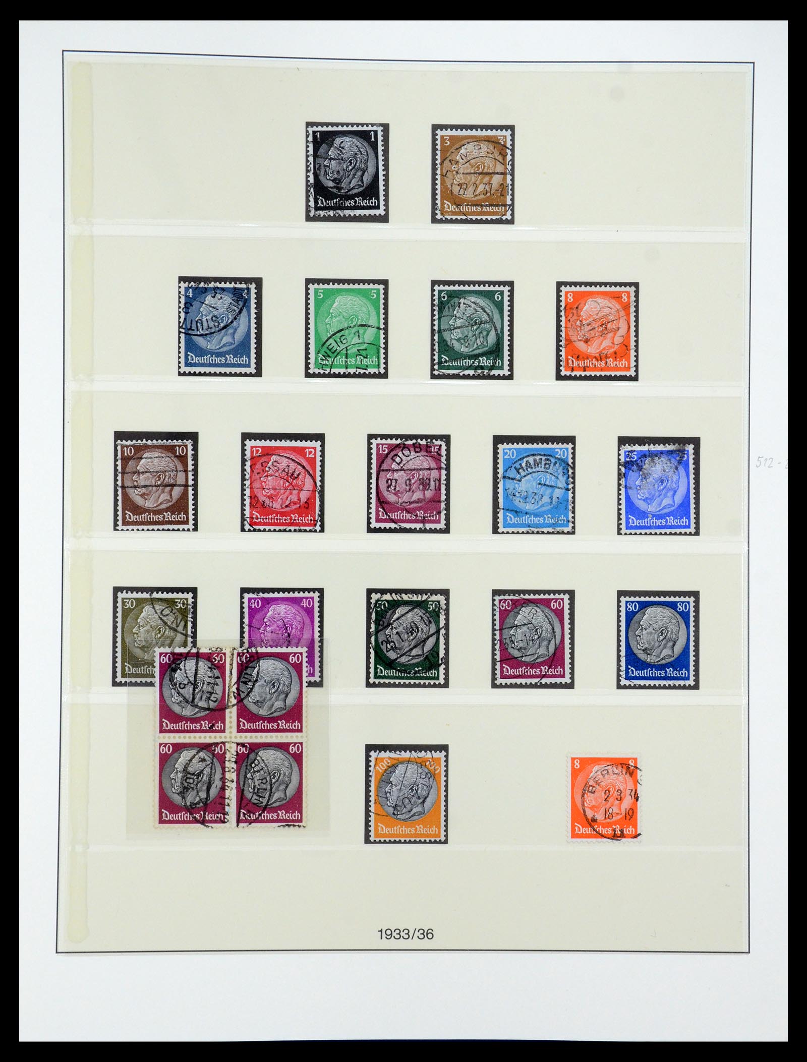 35429 004 - Postzegelverzameling 35429 Duitse Rijk 1933-1945.