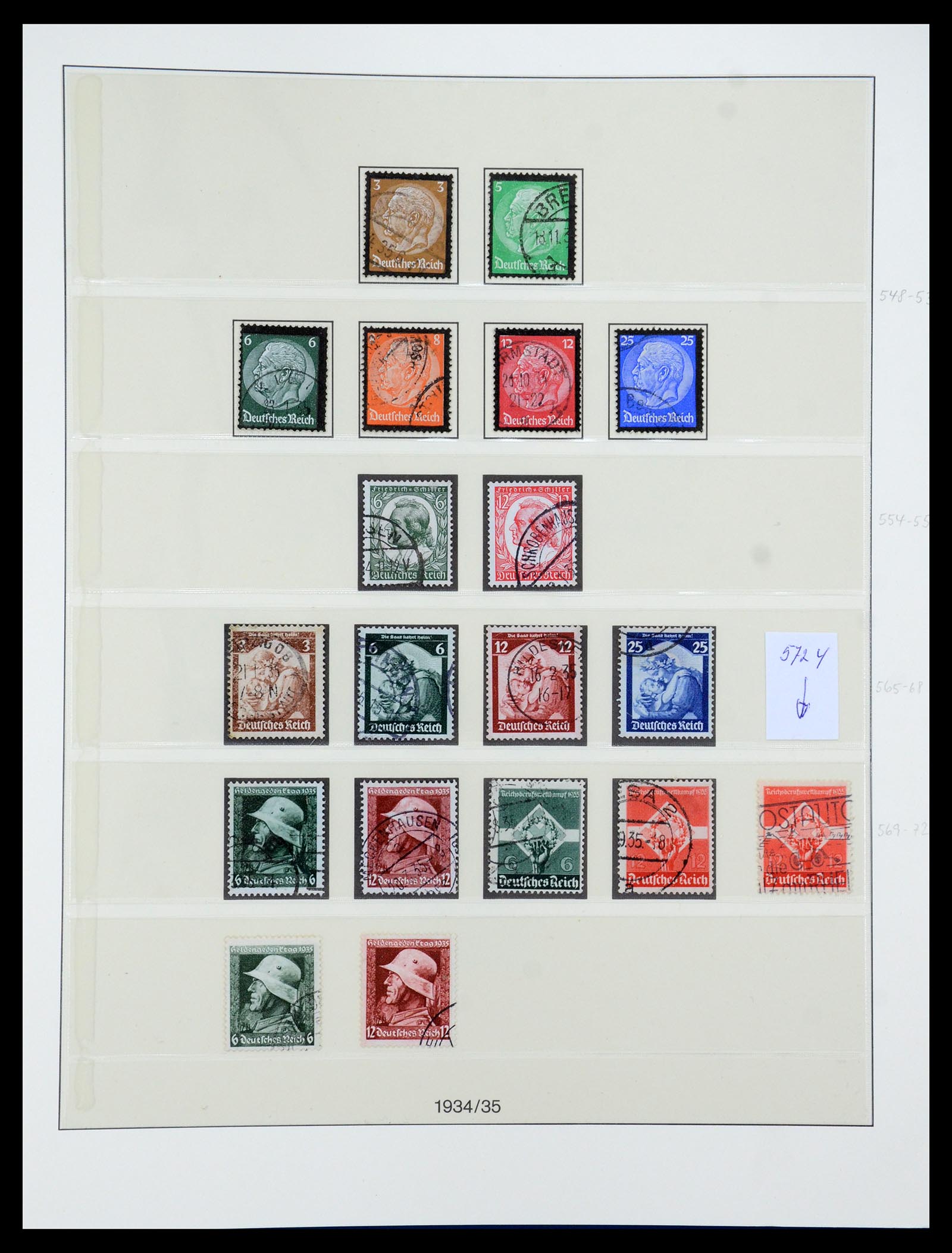 35429 006 - Postzegelverzameling 35429 Duitse Rijk 1933-1945.