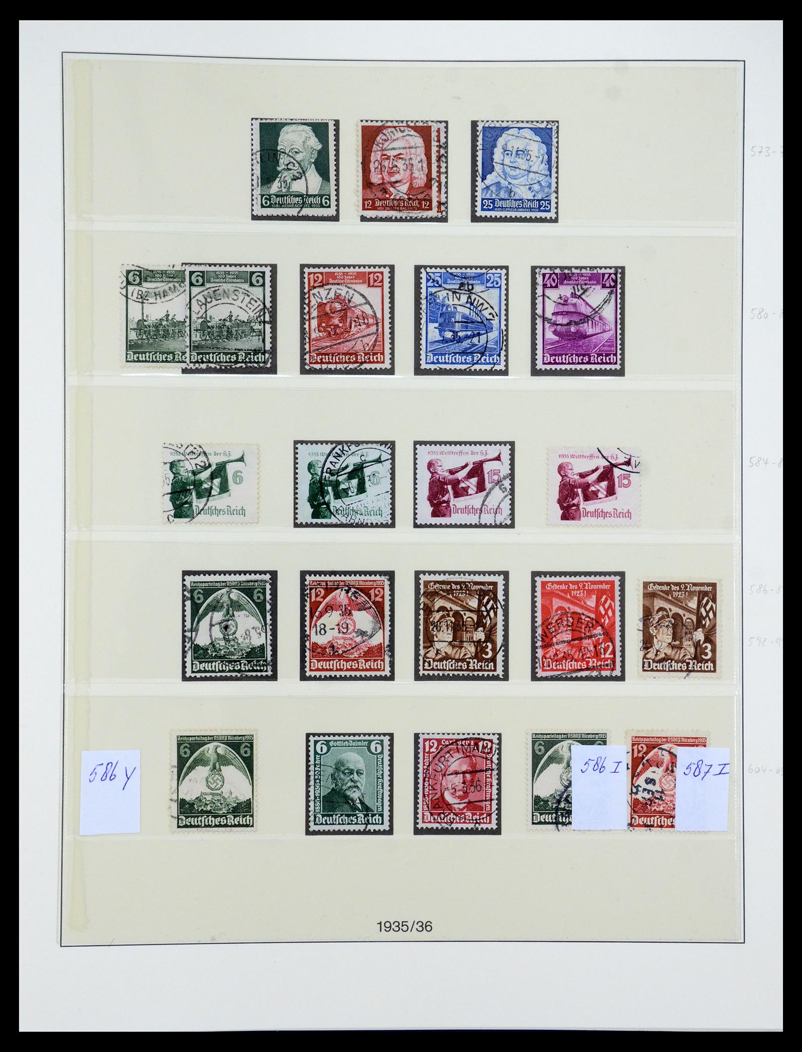 35429 008 - Postzegelverzameling 35429 Duitse Rijk 1933-1945.