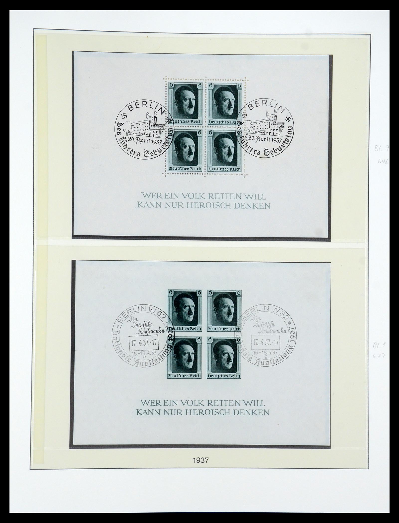 35429 014 - Postzegelverzameling 35429 Duitse Rijk 1933-1945.