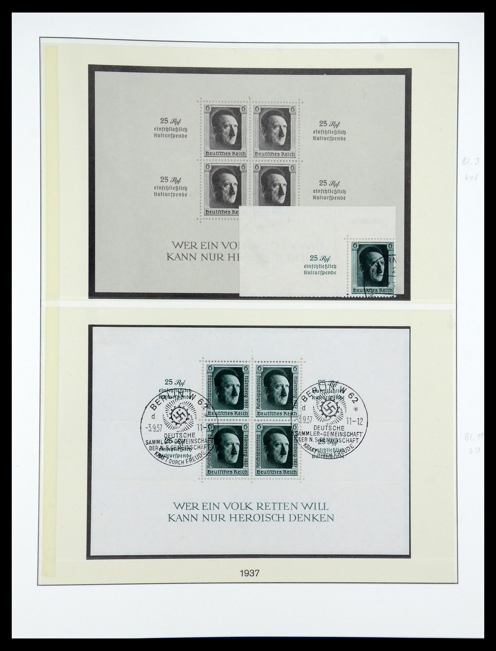 35429 015 - Postzegelverzameling 35429 Duitse Rijk 1933-1945.