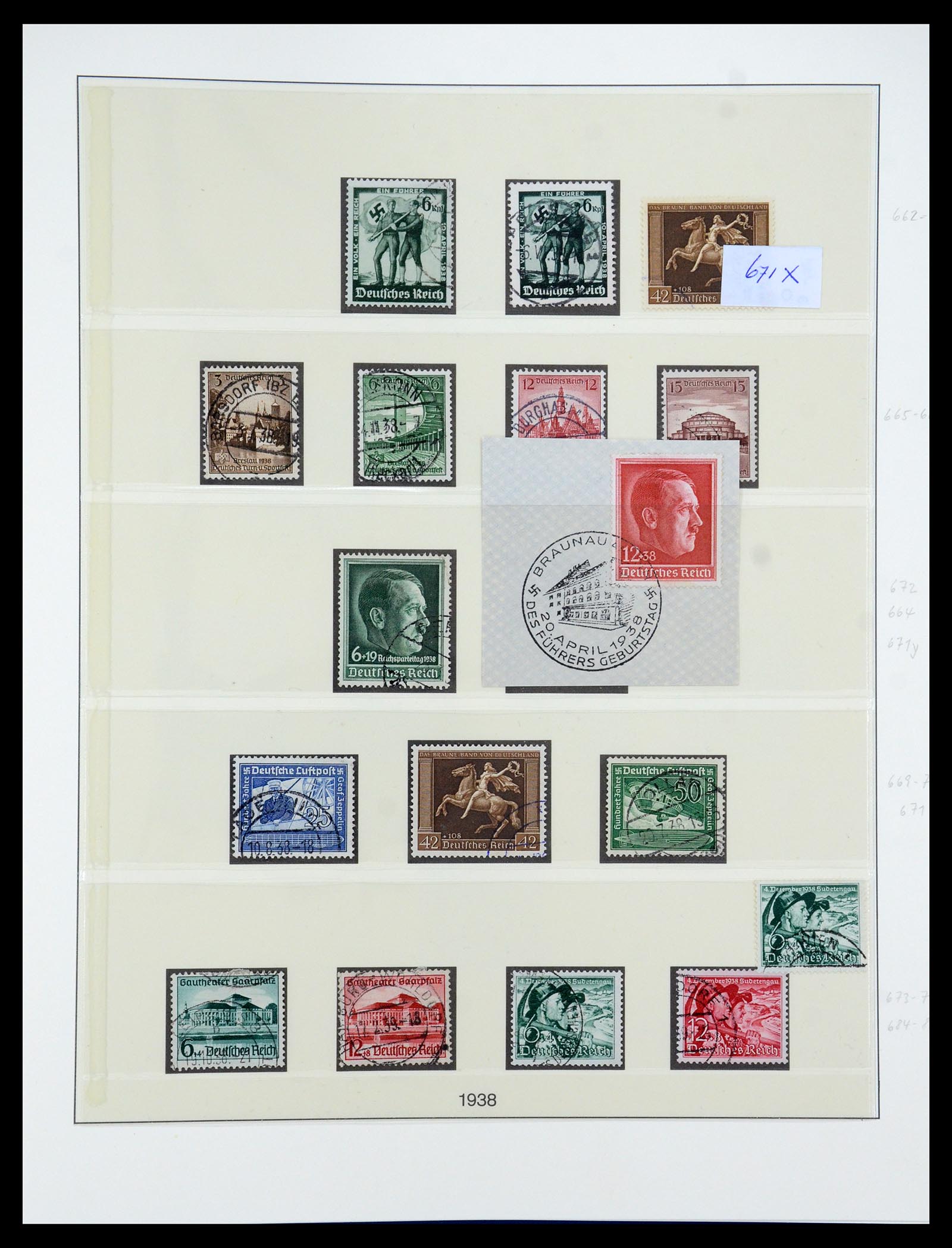 35429 018 - Postzegelverzameling 35429 Duitse Rijk 1933-1945.