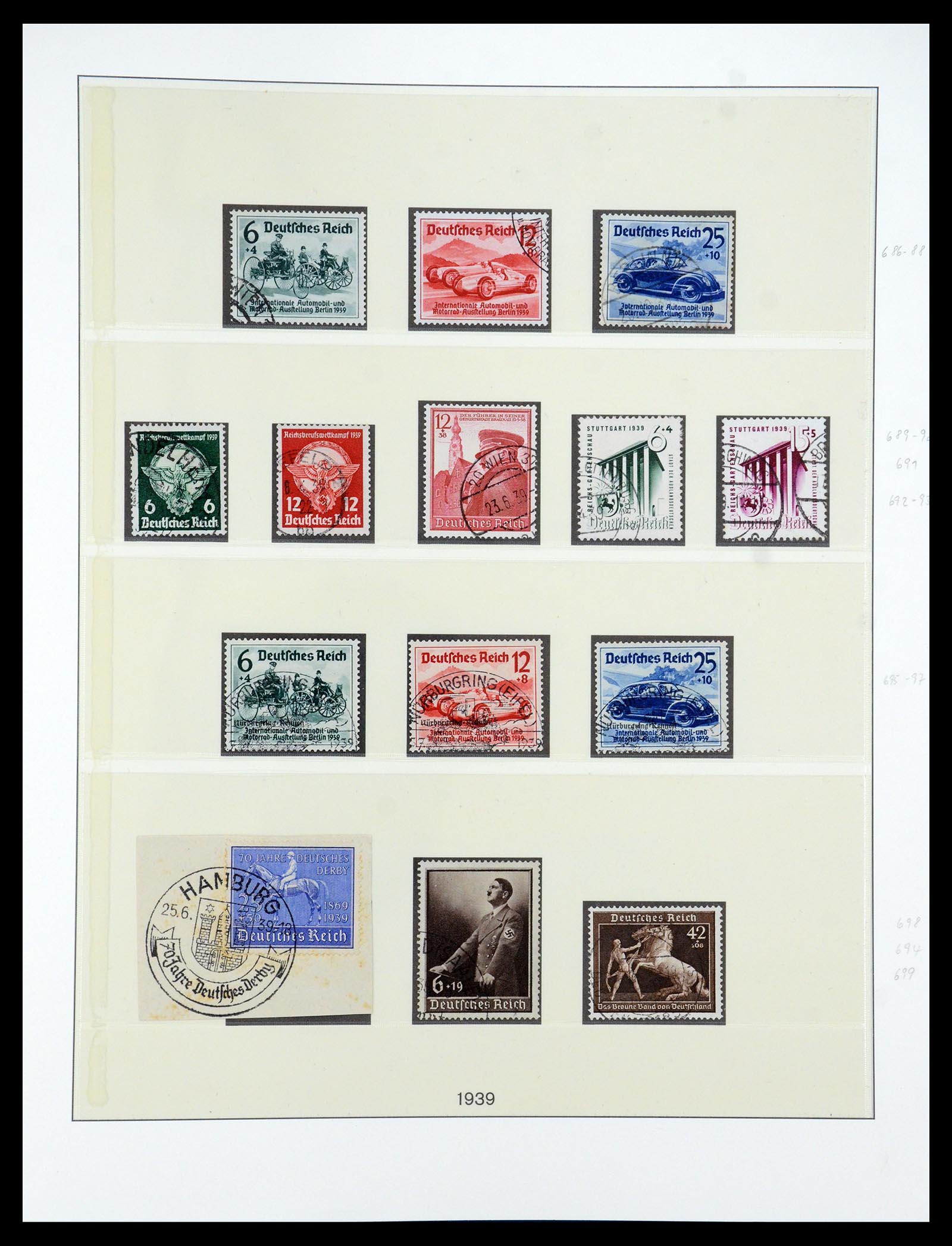 35429 020 - Postzegelverzameling 35429 Duitse Rijk 1933-1945.