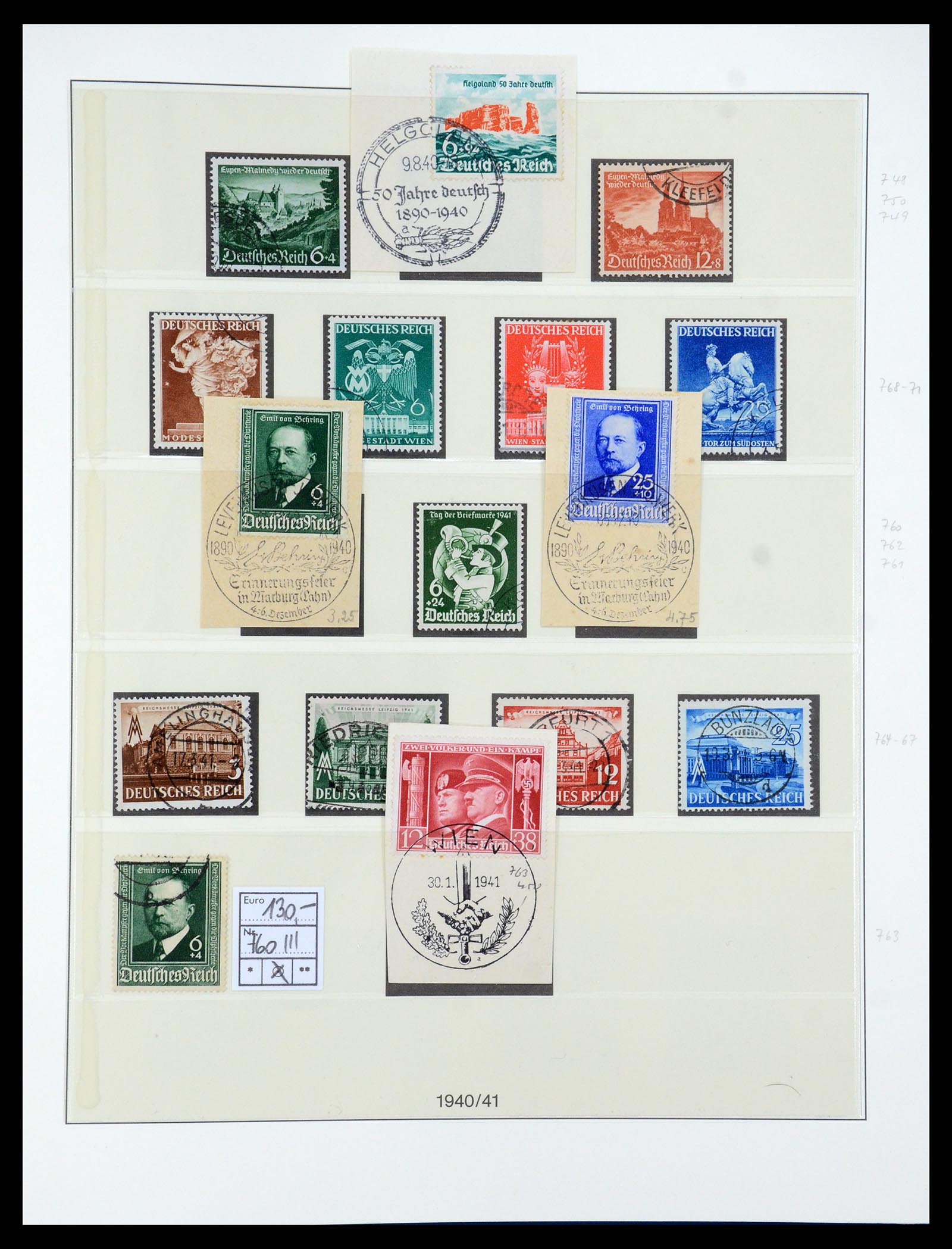 35429 026 - Postzegelverzameling 35429 Duitse Rijk 1933-1945.