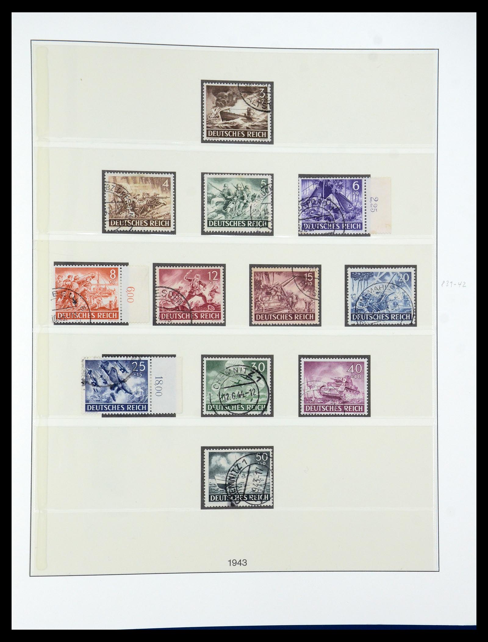 35429 031 - Postzegelverzameling 35429 Duitse Rijk 1933-1945.