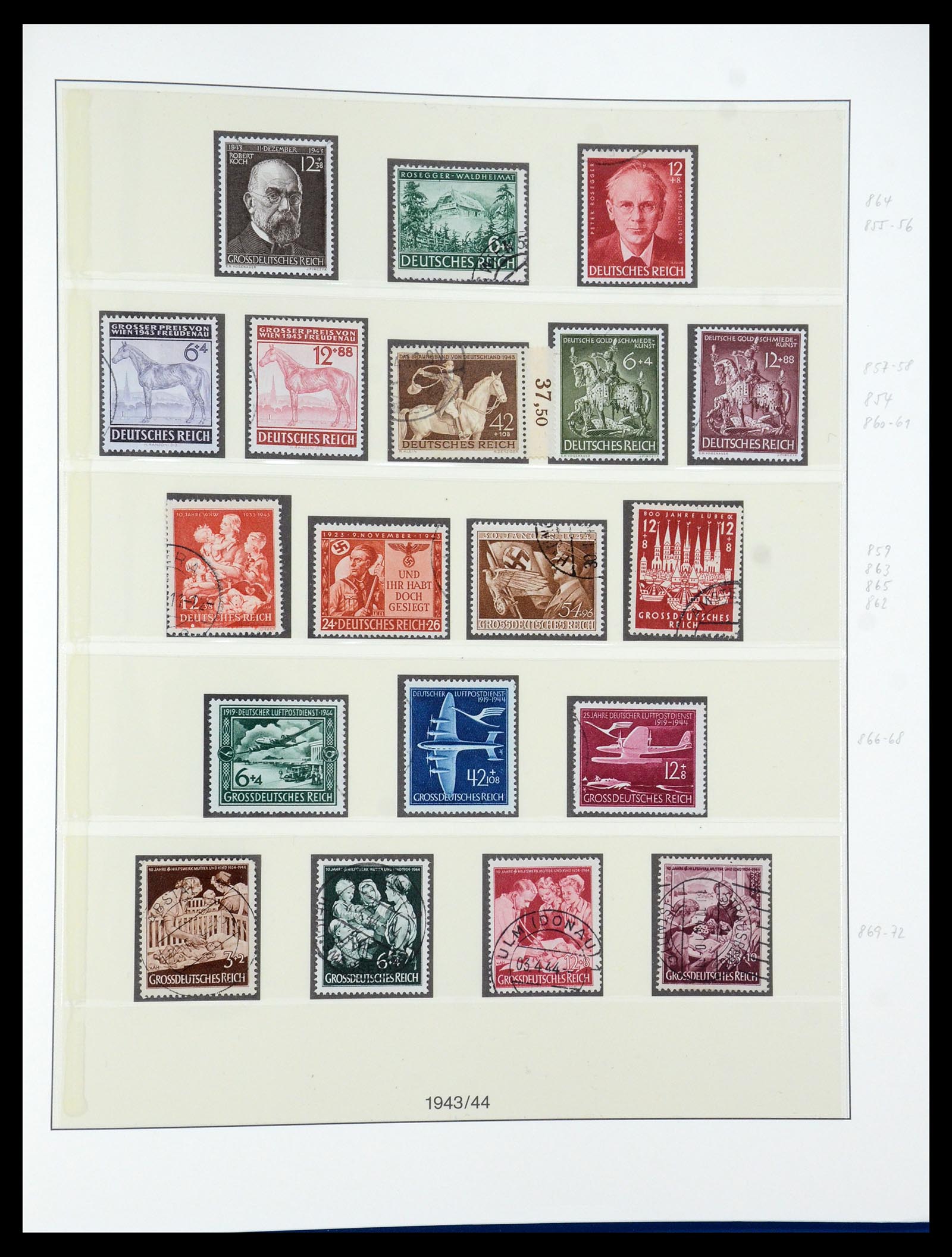 35429 033 - Postzegelverzameling 35429 Duitse Rijk 1933-1945.