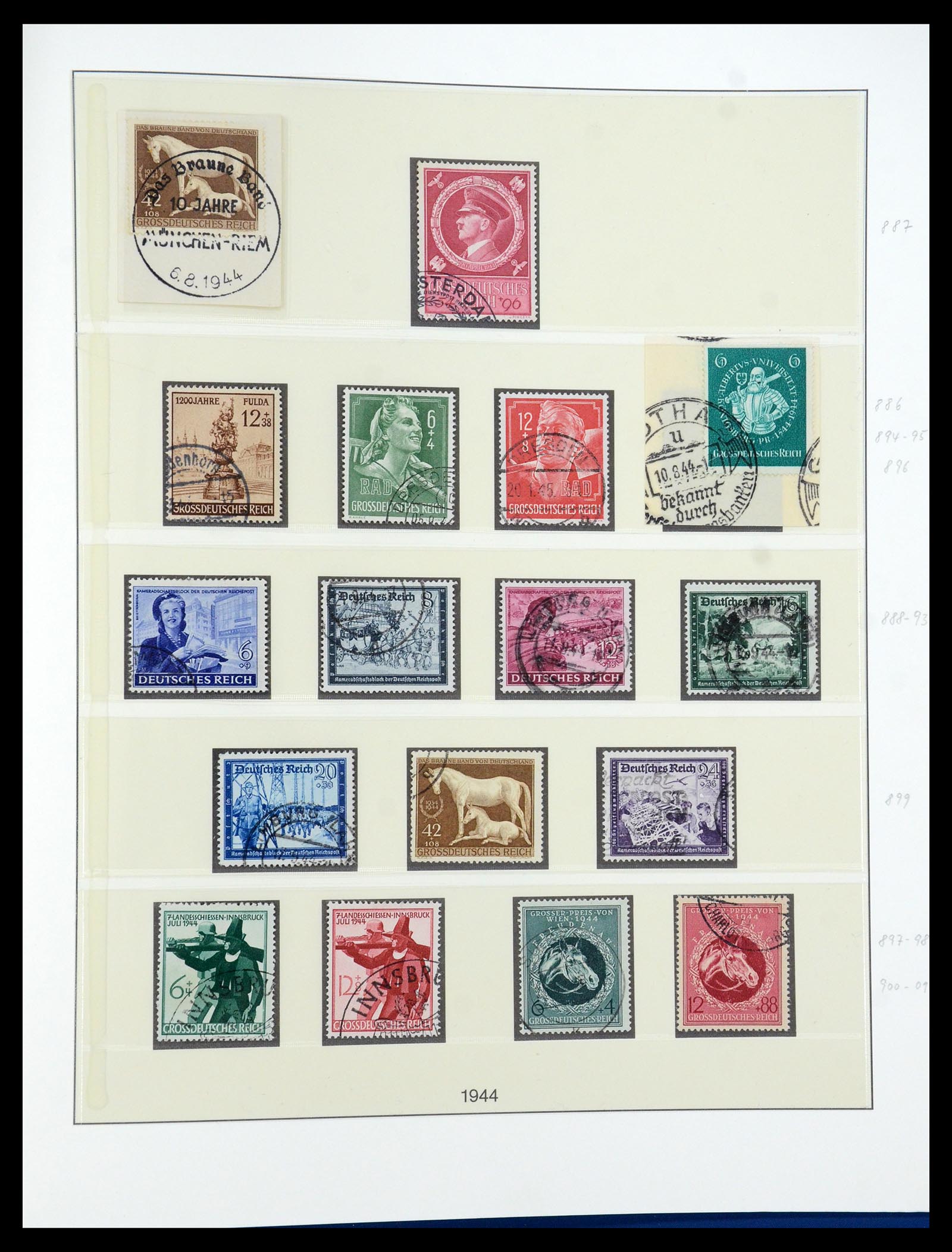 35429 035 - Postzegelverzameling 35429 Duitse Rijk 1933-1945.