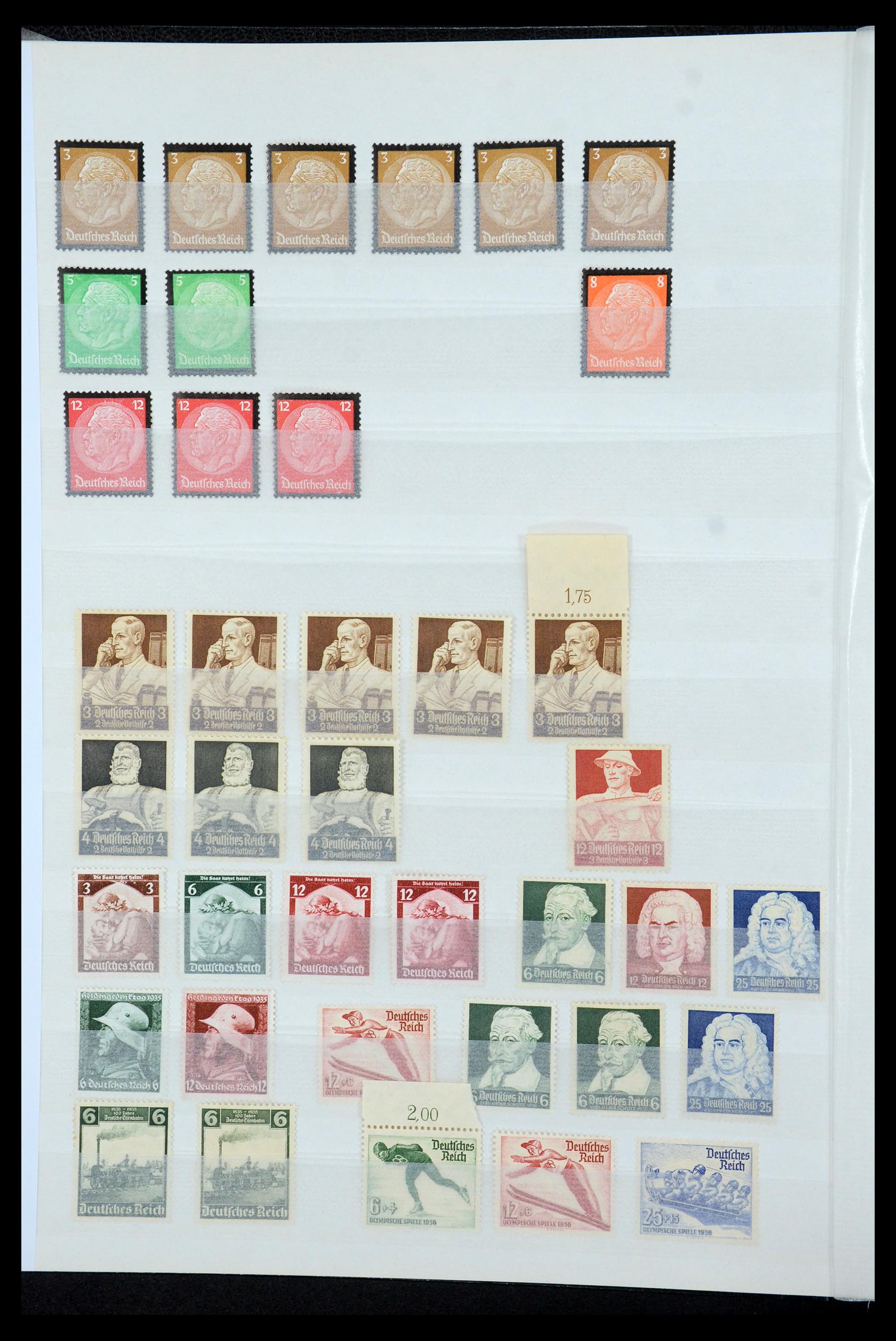 35430 020 - Postzegelverzameling 35430 Duitse Rijk postfris ca. 1900-1945.