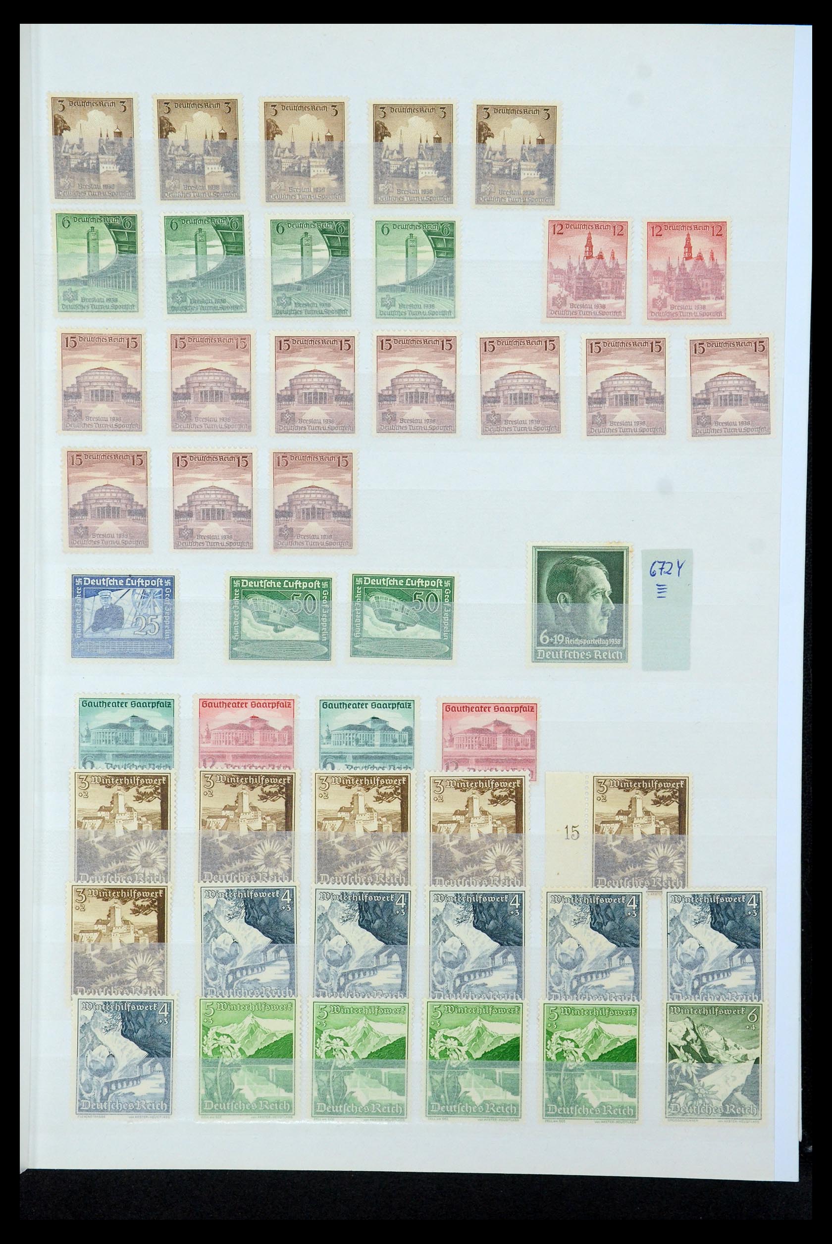 35430 023 - Postzegelverzameling 35430 Duitse Rijk postfris ca. 1900-1945.