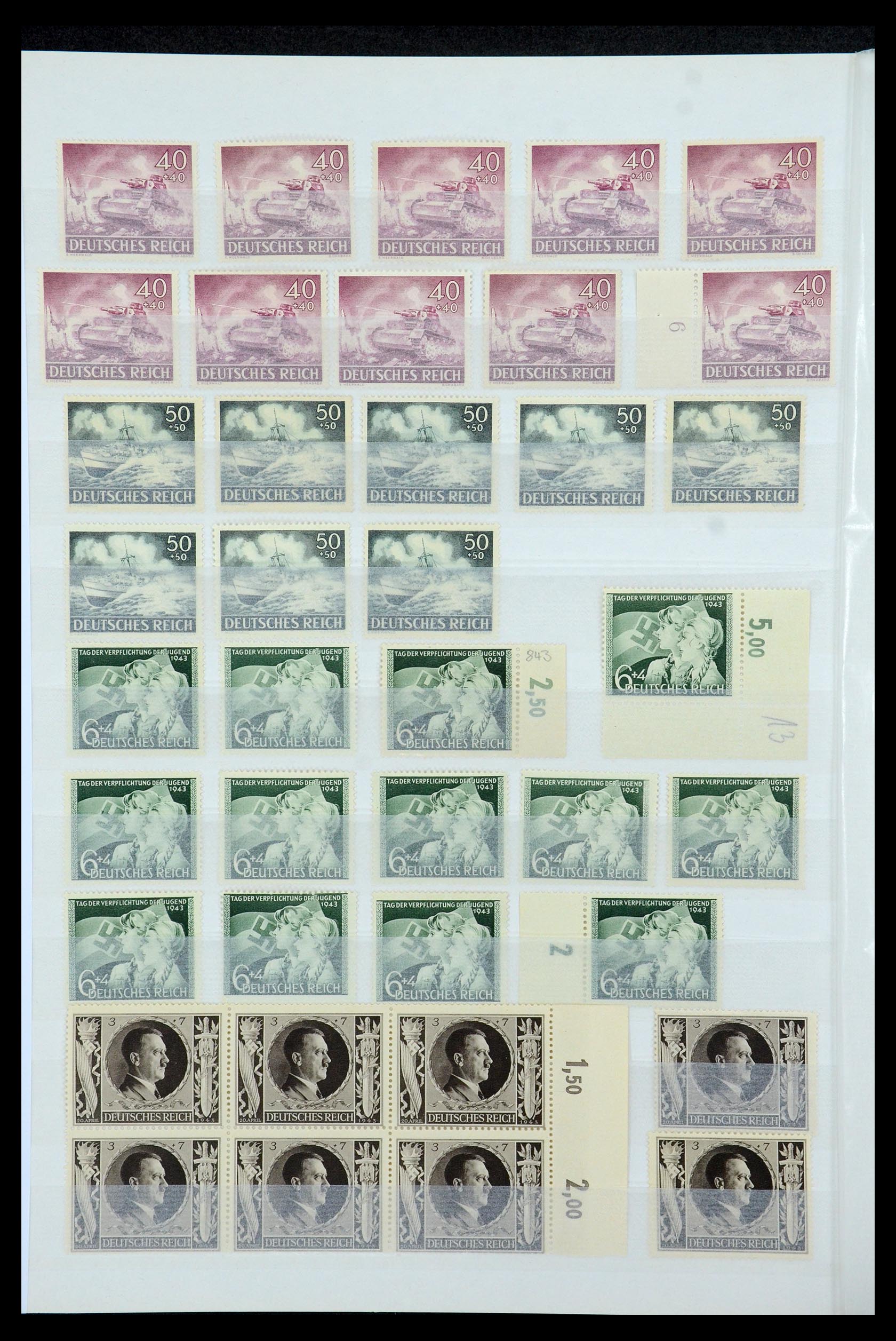 35430 046 - Postzegelverzameling 35430 Duitse Rijk postfris ca. 1900-1945.