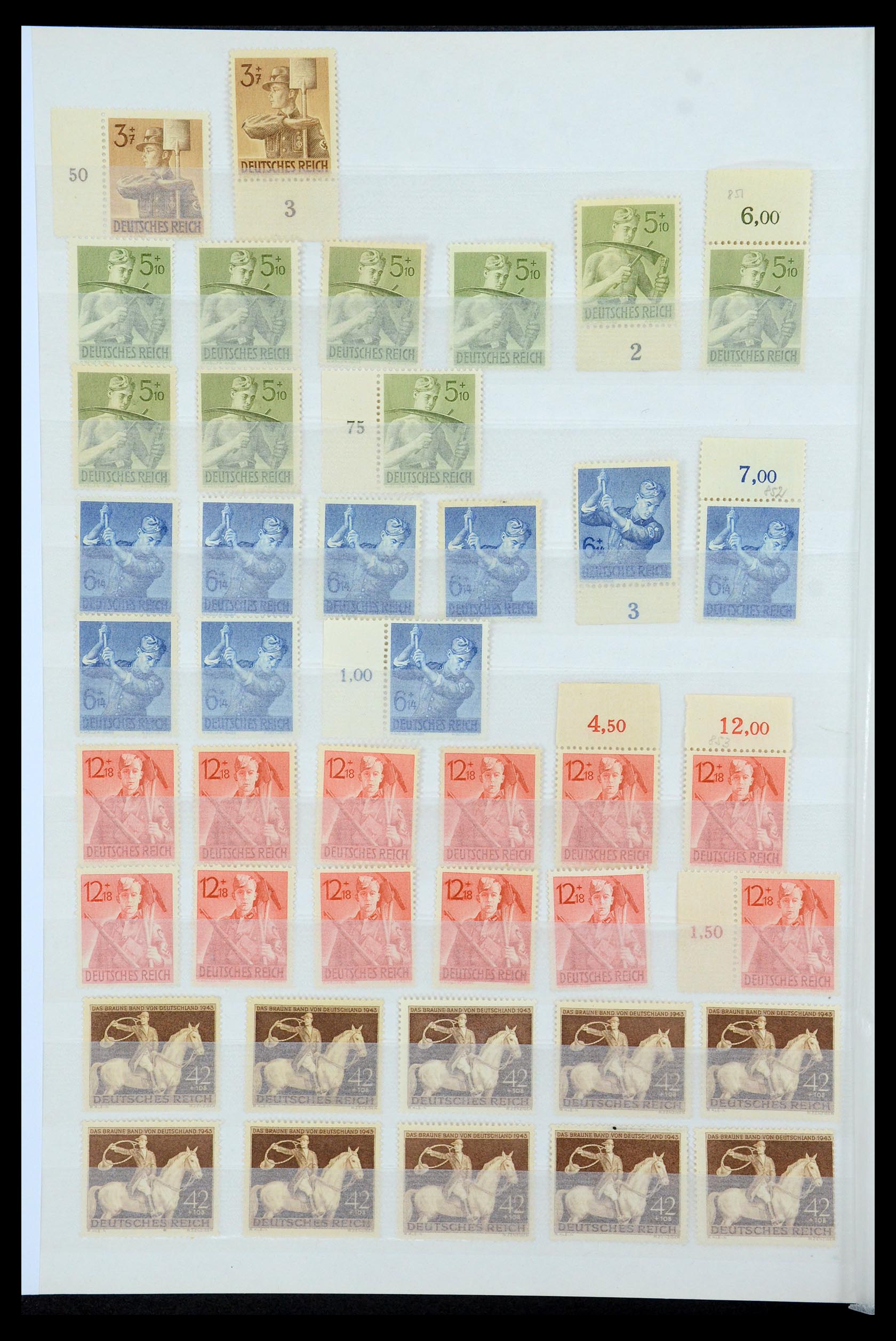 35430 050 - Postzegelverzameling 35430 Duitse Rijk postfris ca. 1900-1945.