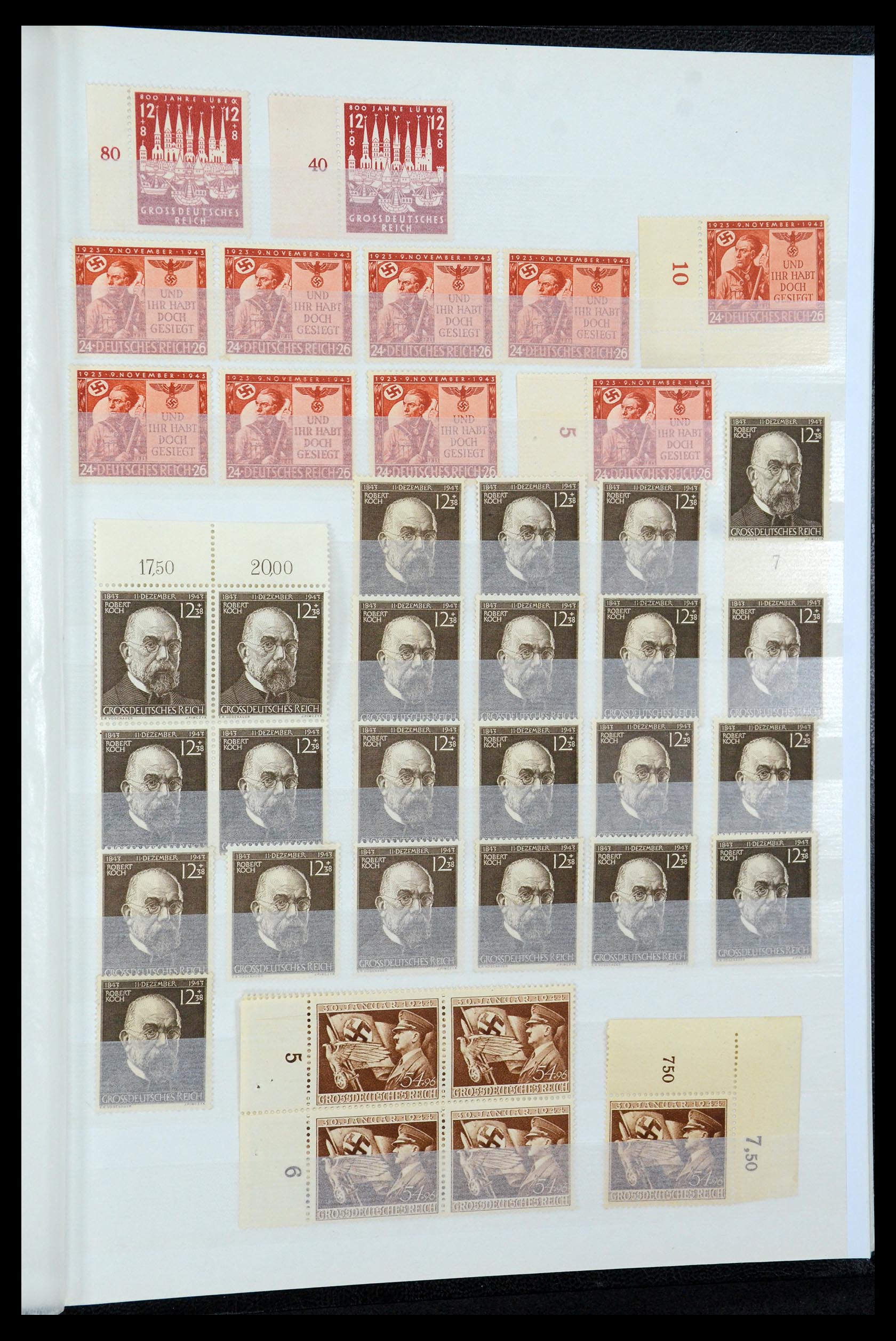 35430 055 - Postzegelverzameling 35430 Duitse Rijk postfris ca. 1900-1945.