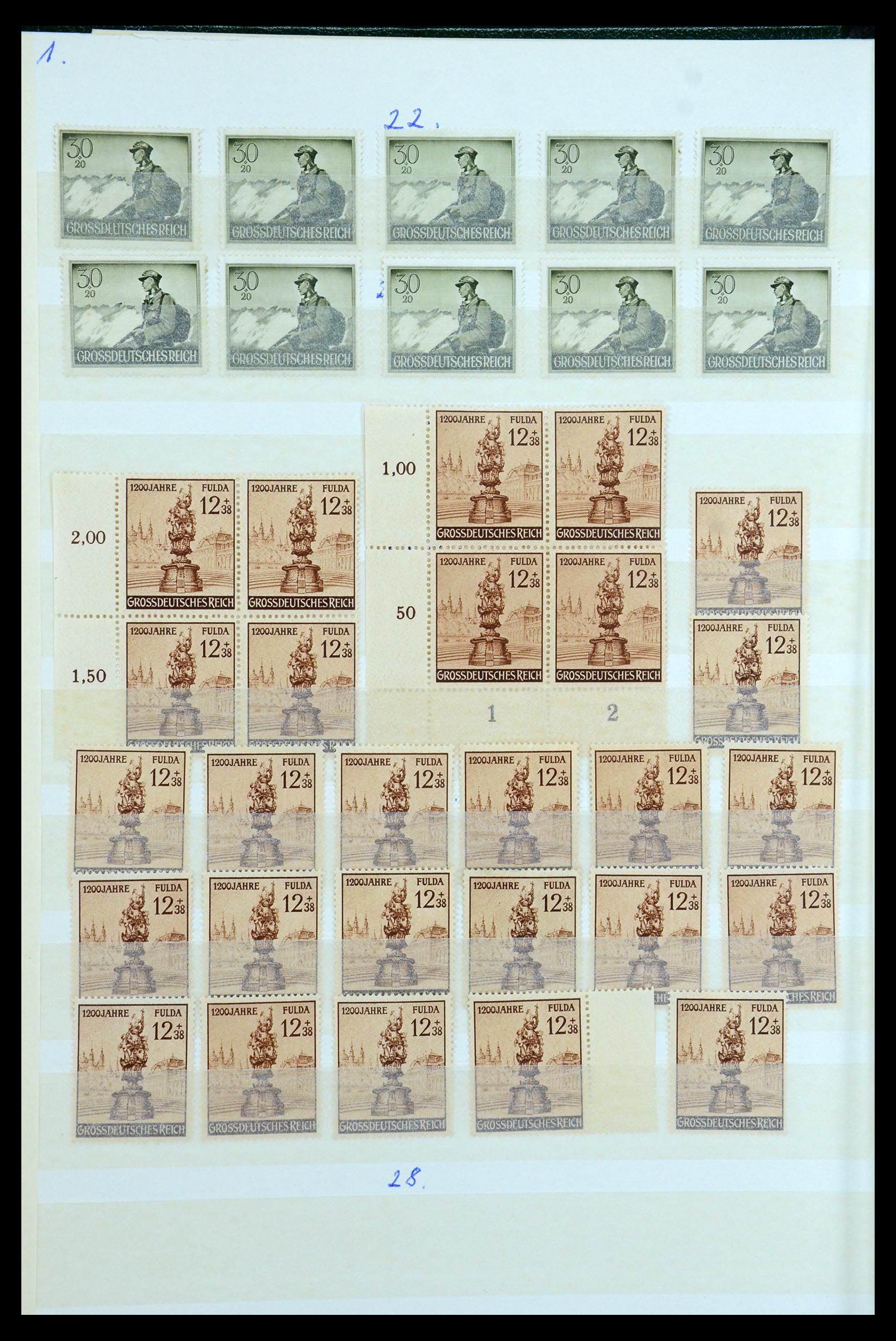35430 067 - Postzegelverzameling 35430 Duitse Rijk postfris ca. 1900-1945.