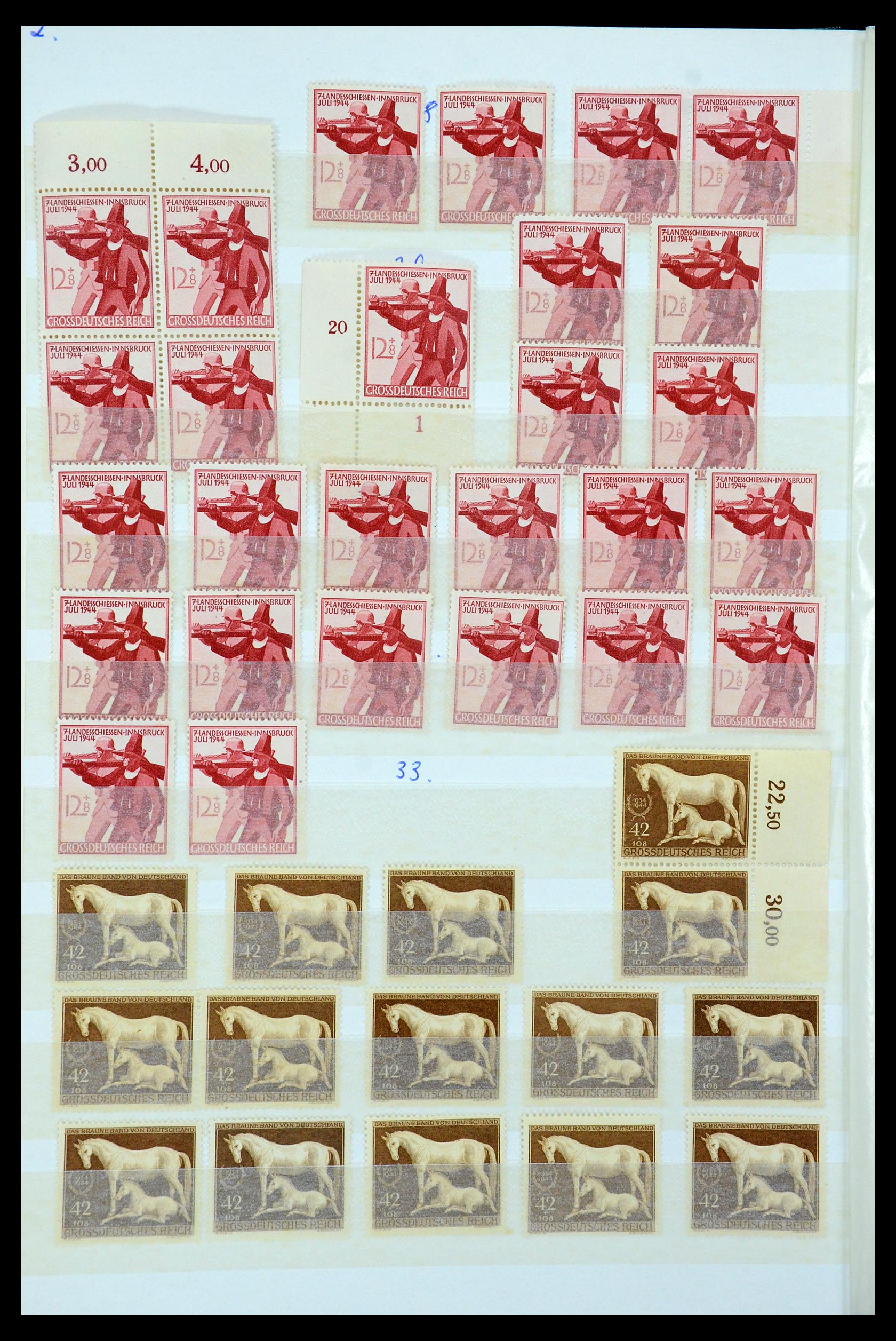 35430 073 - Postzegelverzameling 35430 Duitse Rijk postfris ca. 1900-1945.