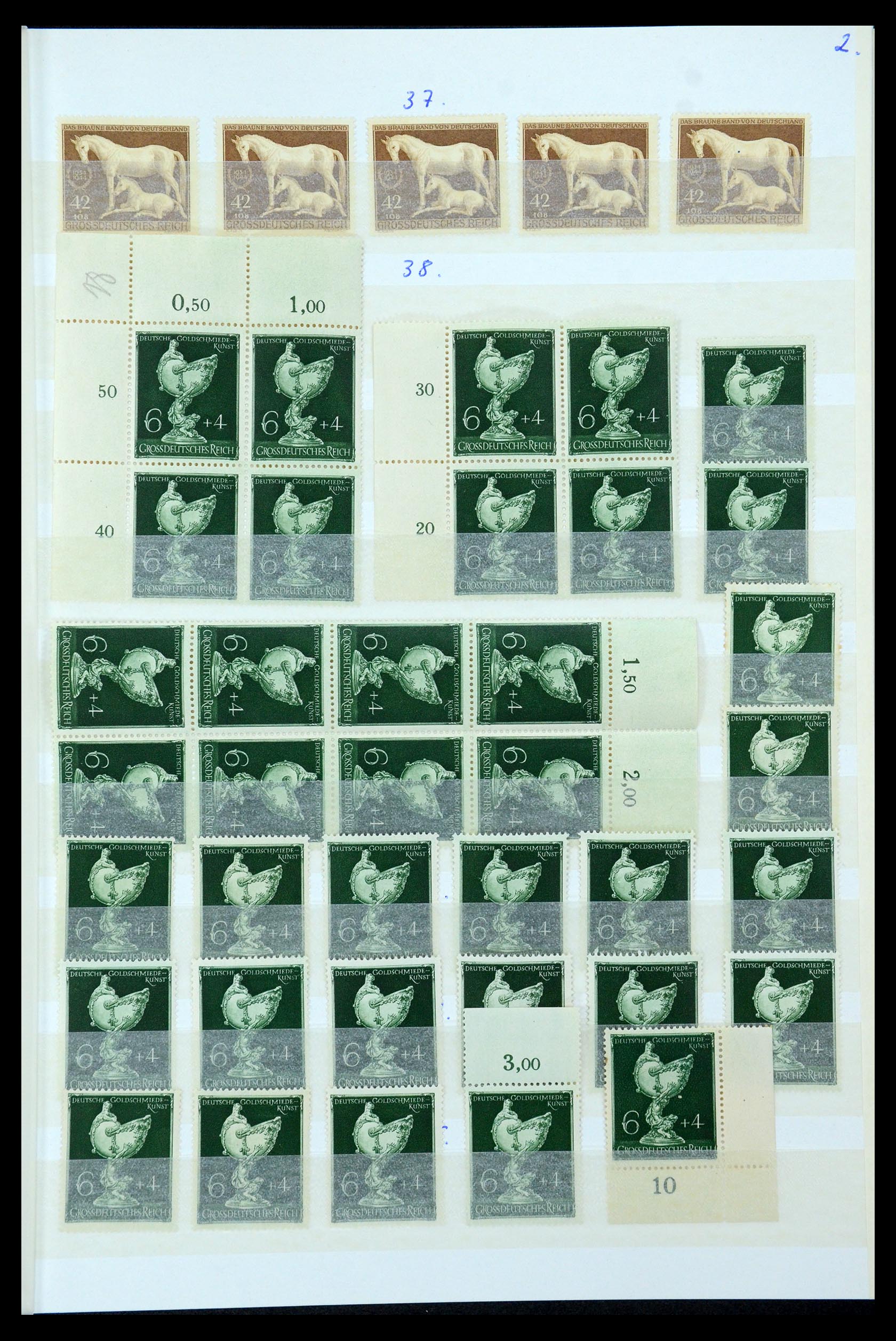35430 074 - Postzegelverzameling 35430 Duitse Rijk postfris ca. 1900-1945.