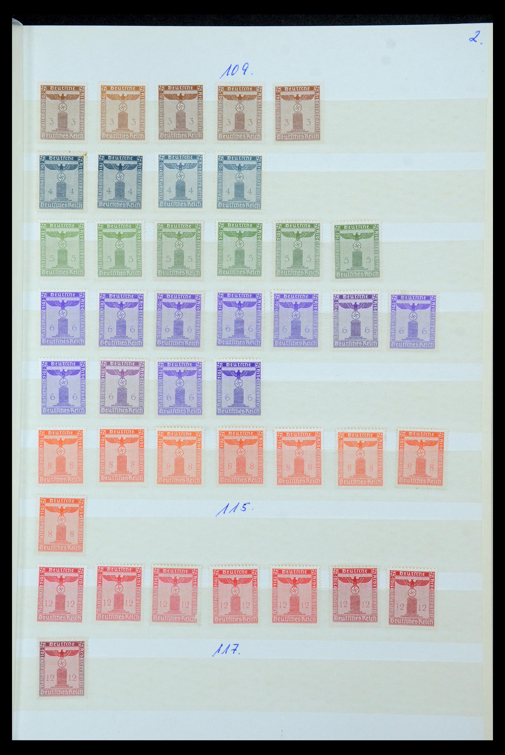 35430 082 - Postzegelverzameling 35430 Duitse Rijk postfris ca. 1900-1945.