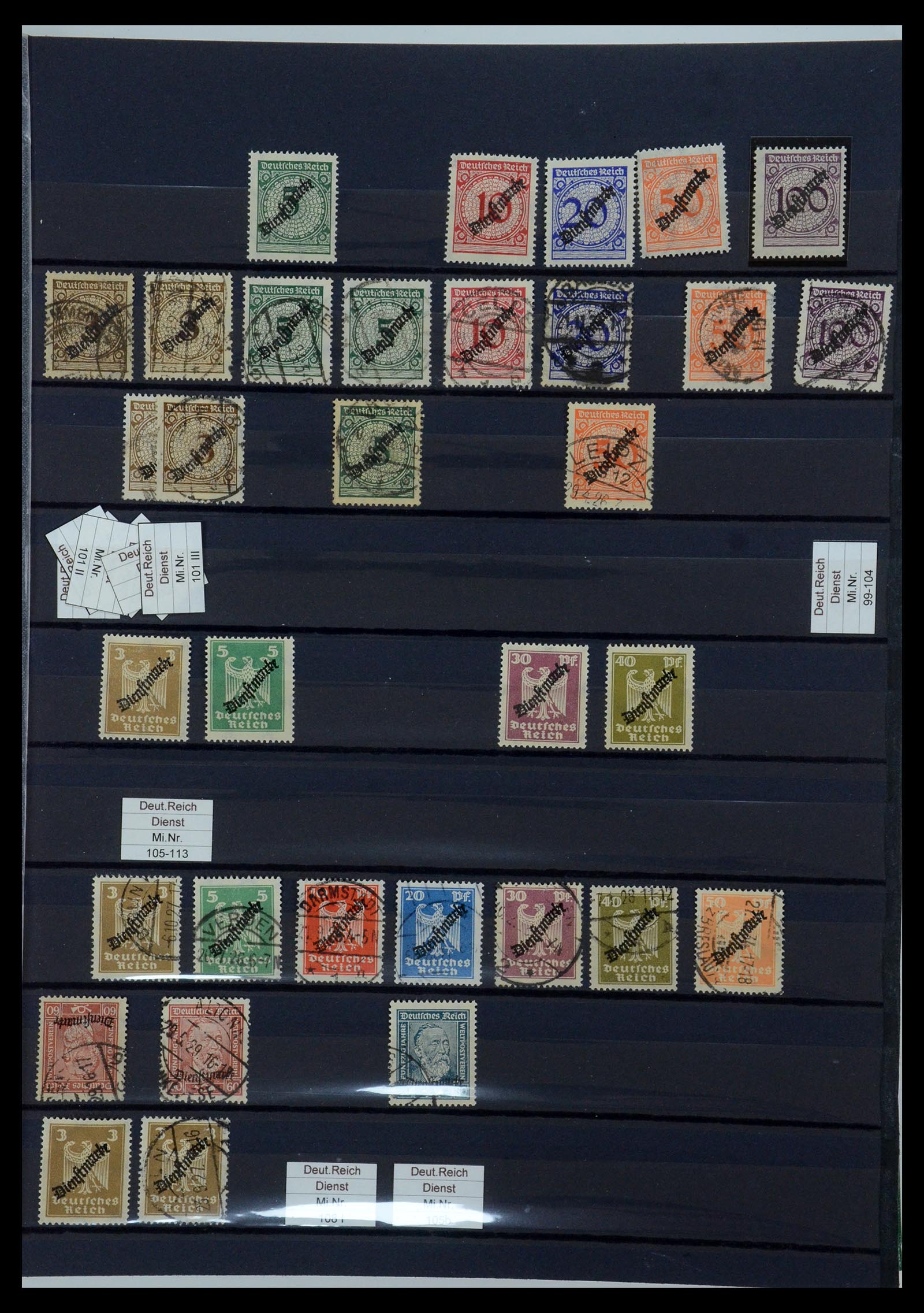 35432 008 - Stamp Collection 35432 German Reich service 1903-1945.
