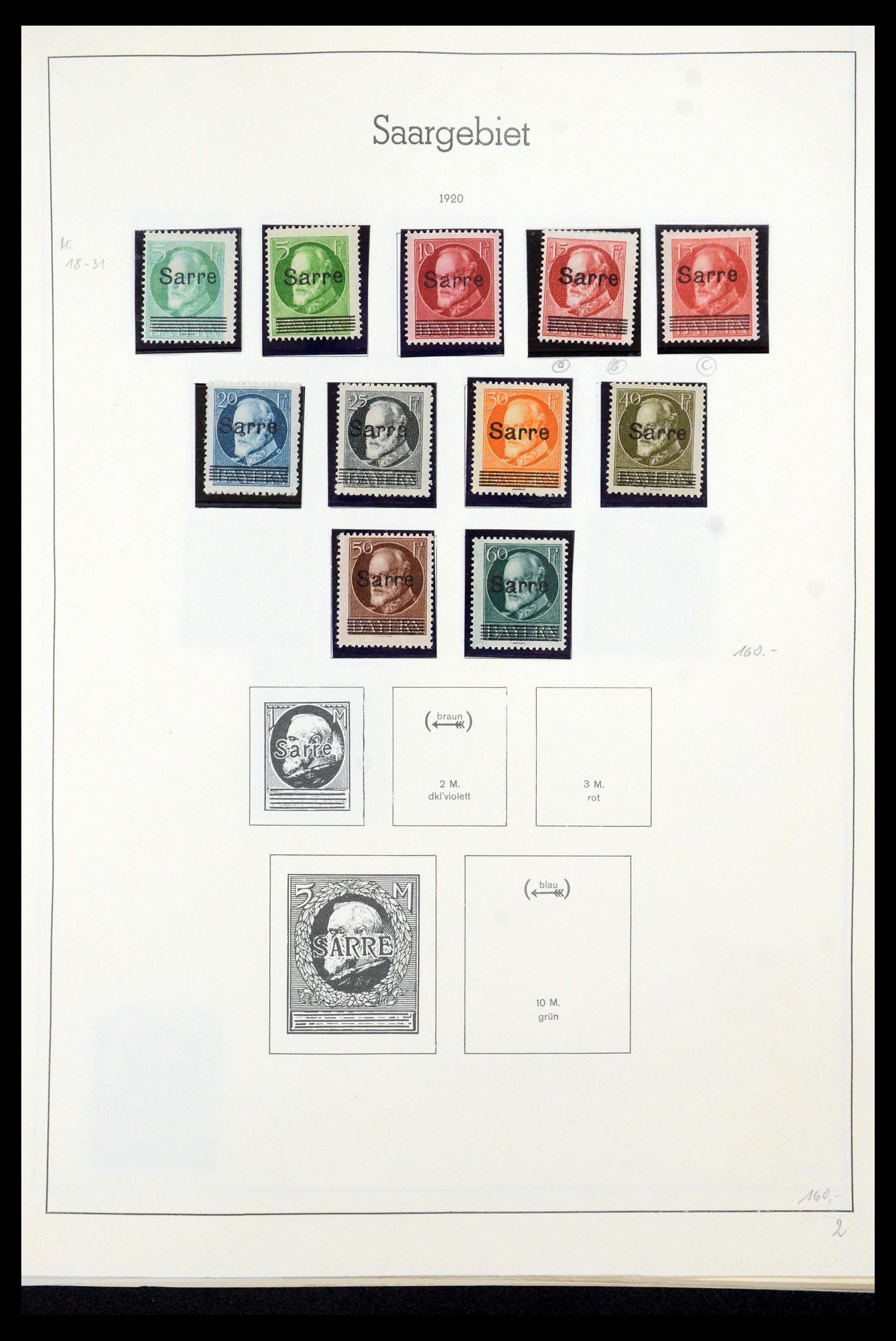 35435 005 - Postzegelverzameling 35435 Saar 1920-1959.