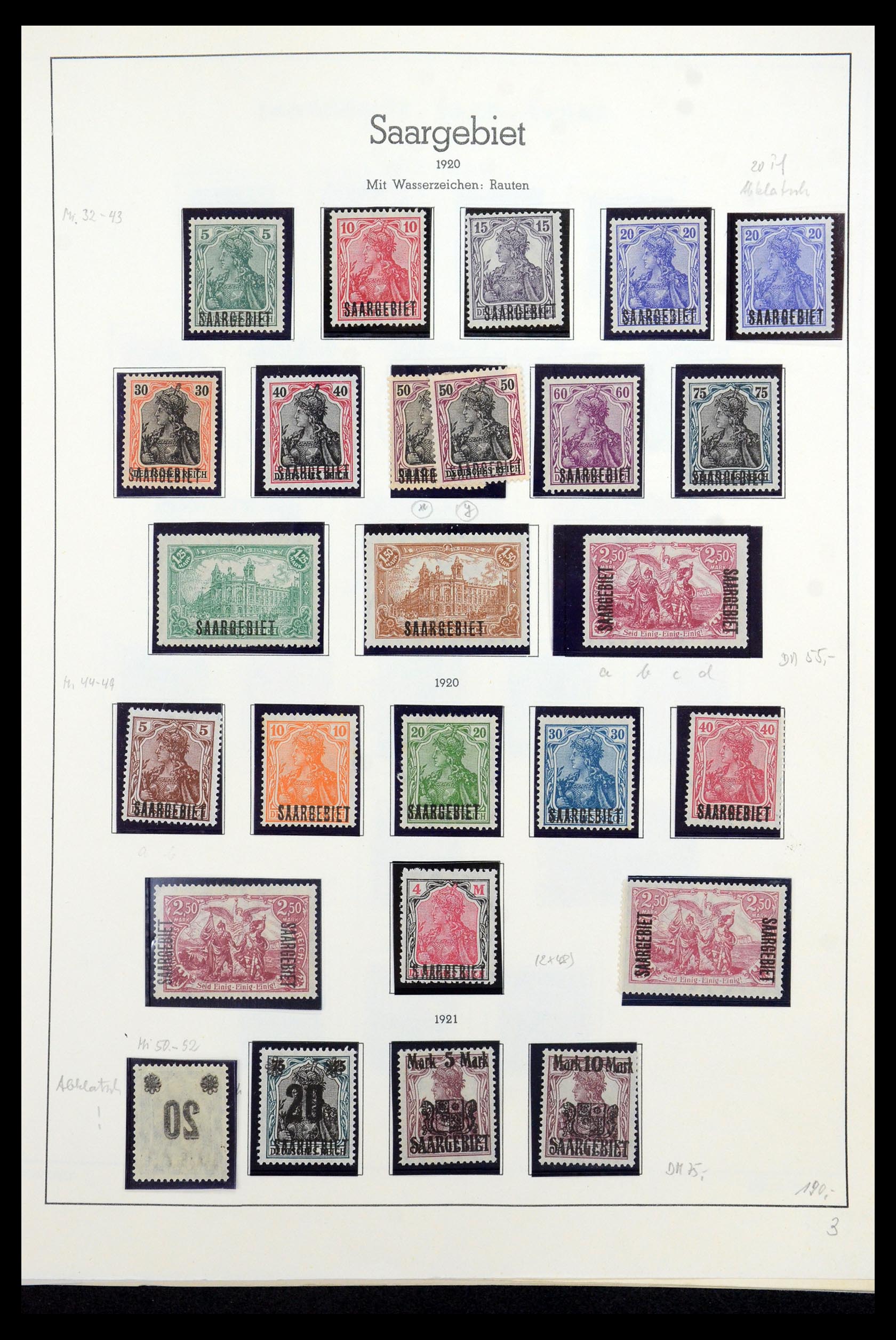 35435 007 - Stamp Collection 35435 Saar 1920-1959.