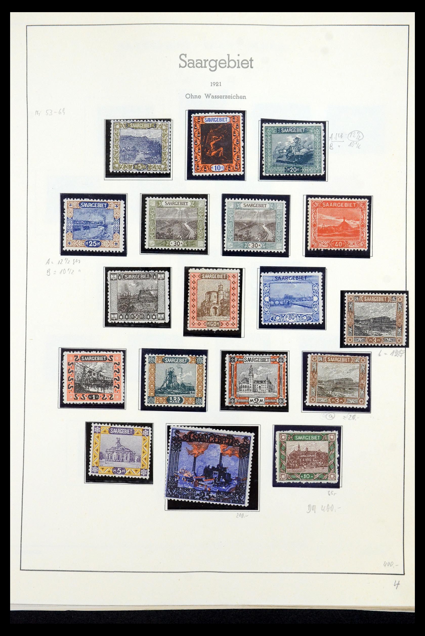 35435 009 - Stamp Collection 35435 Saar 1920-1959.