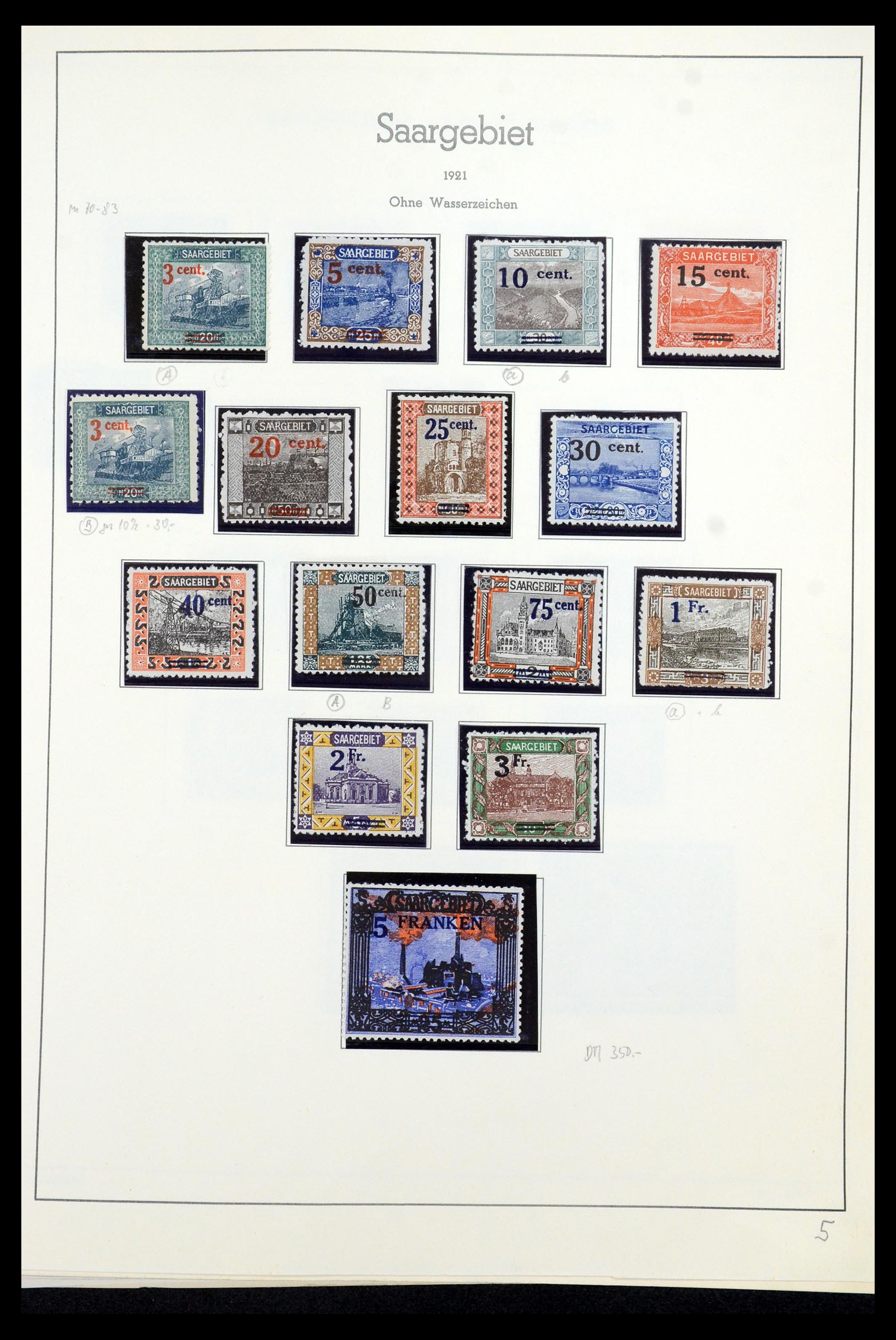 35435 011 - Stamp Collection 35435 Saar 1920-1959.
