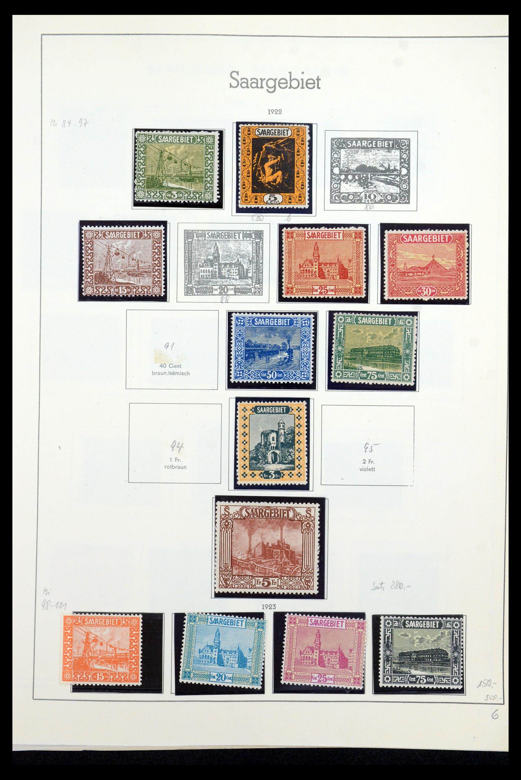 35435 013 - Postzegelverzameling 35435 Saar 1920-1959.