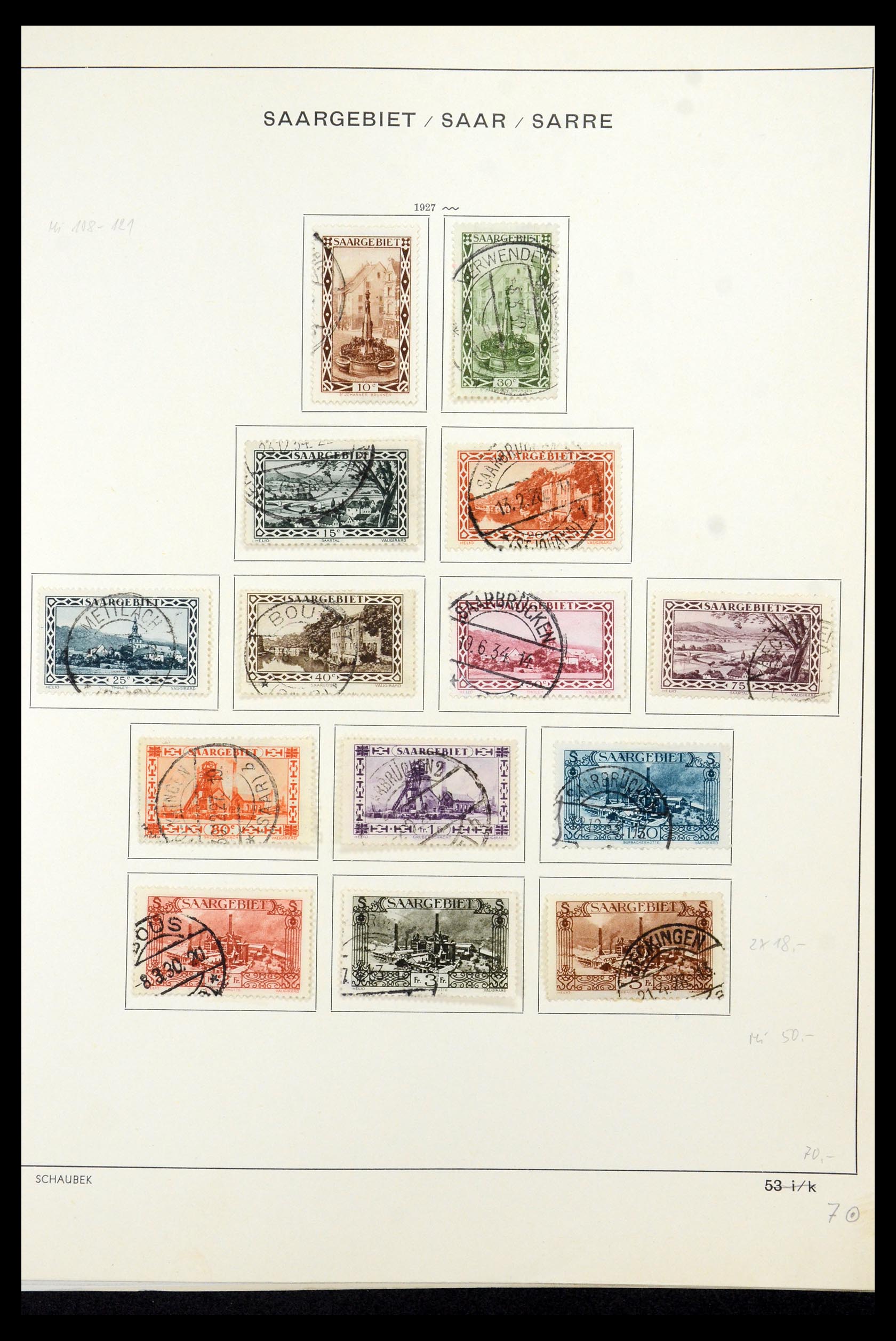 35435 016 - Postzegelverzameling 35435 Saar 1920-1959.