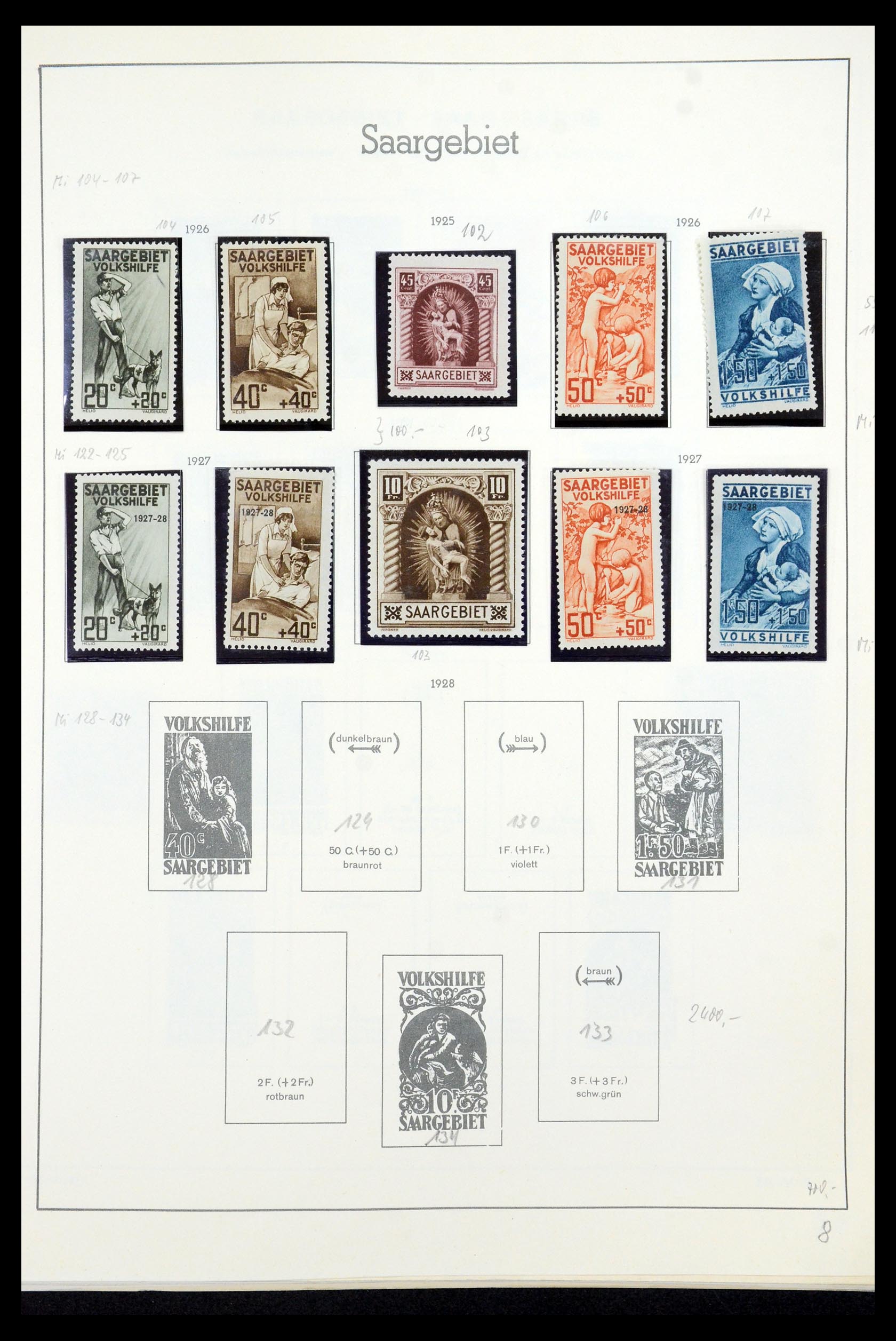 35435 017 - Postzegelverzameling 35435 Saar 1920-1959.