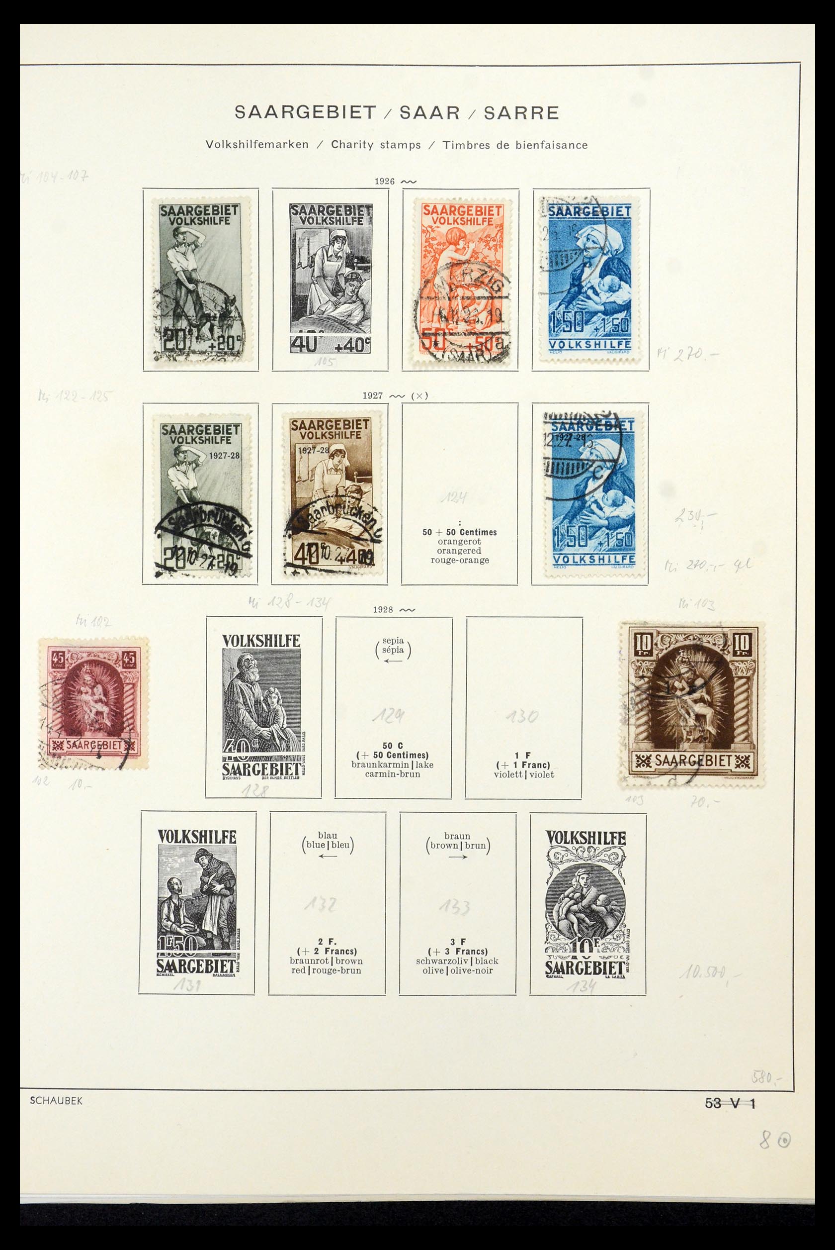 35435 018 - Postzegelverzameling 35435 Saar 1920-1959.