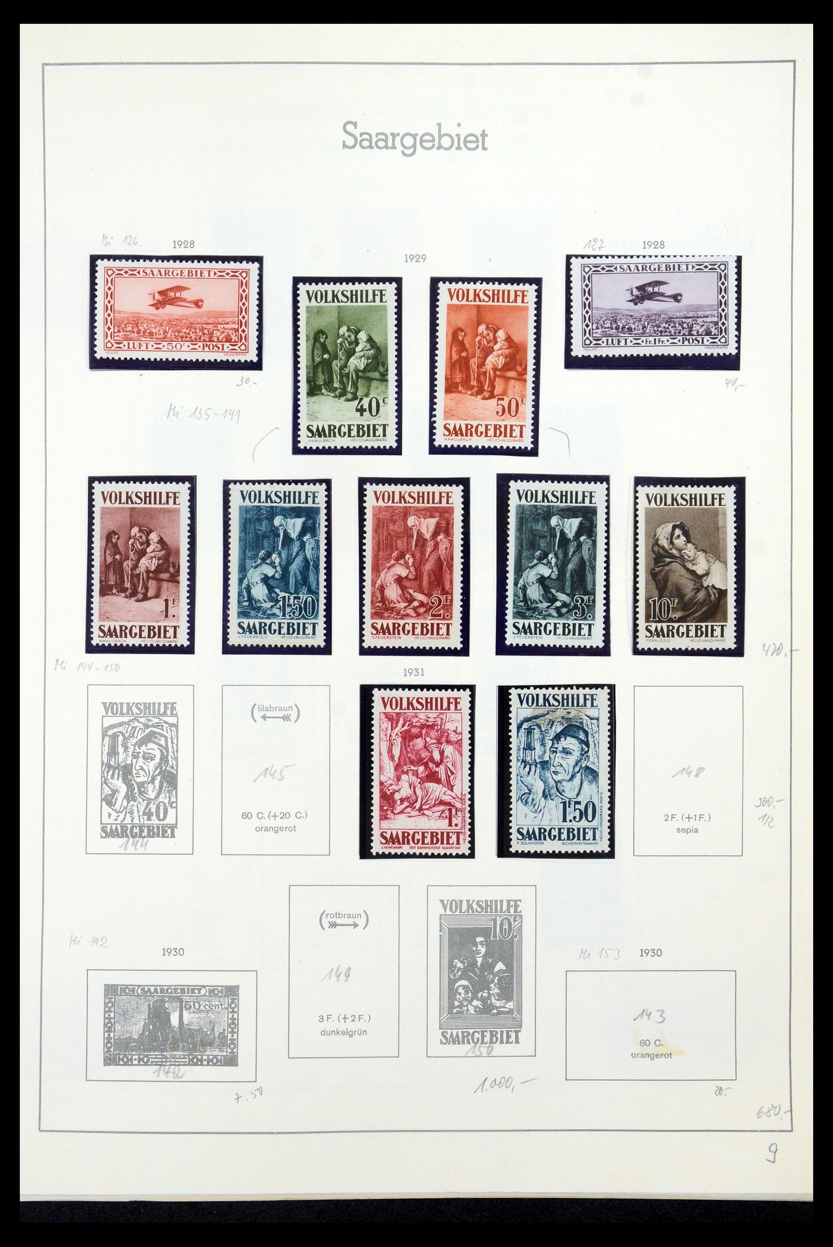 35435 019 - Postzegelverzameling 35435 Saar 1920-1959.