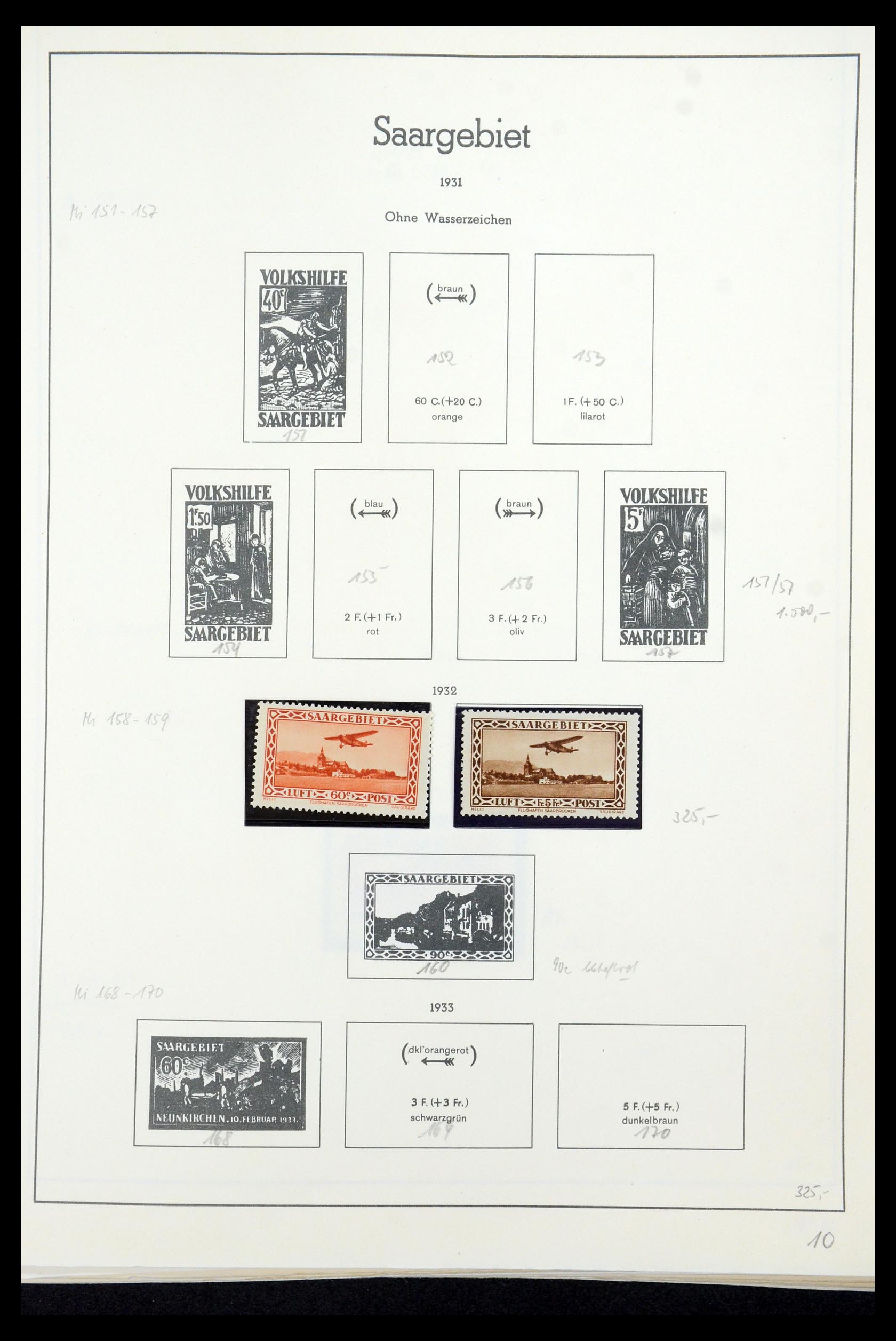 35435 022 - Postzegelverzameling 35435 Saar 1920-1959.