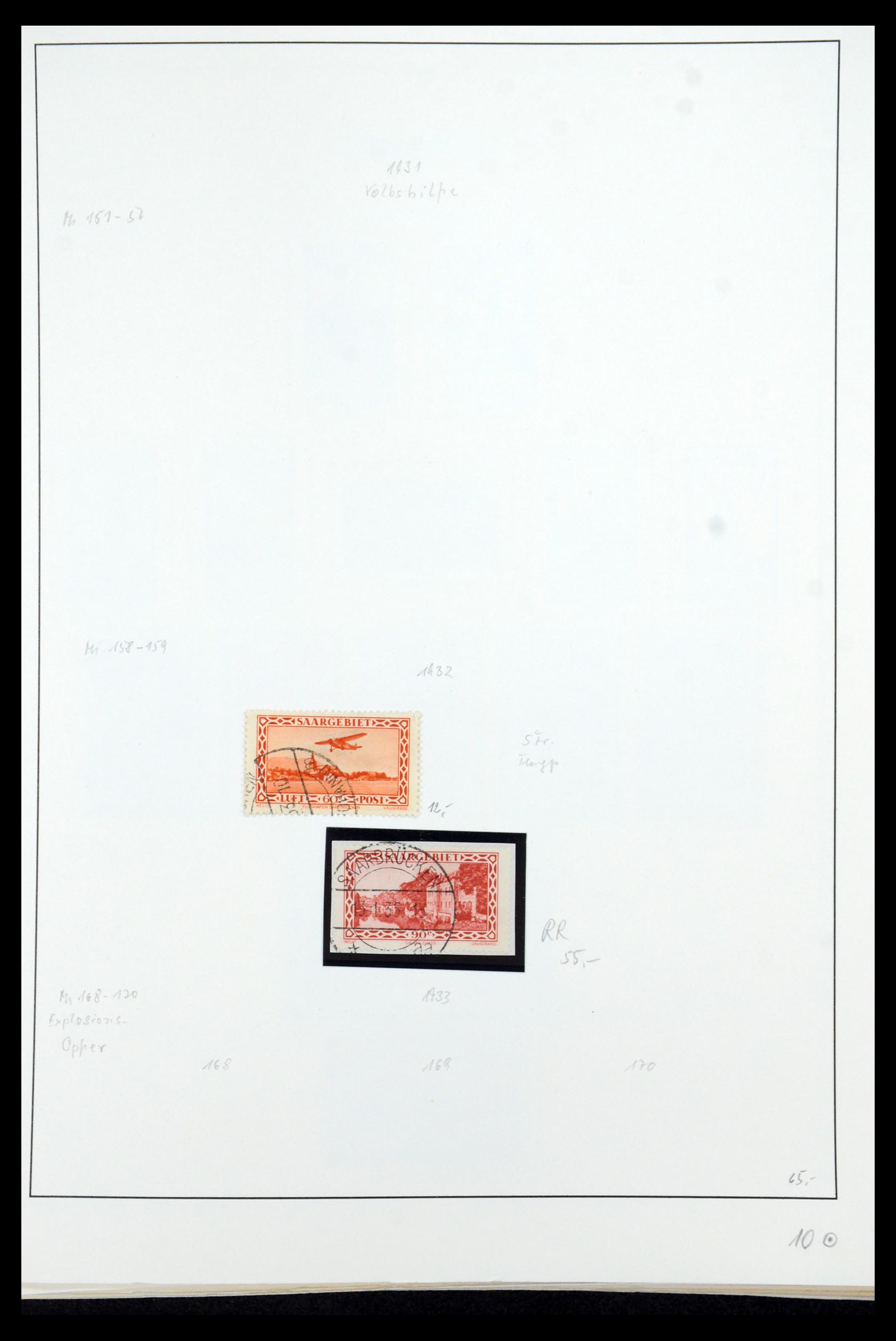 35435 023 - Postzegelverzameling 35435 Saar 1920-1959.