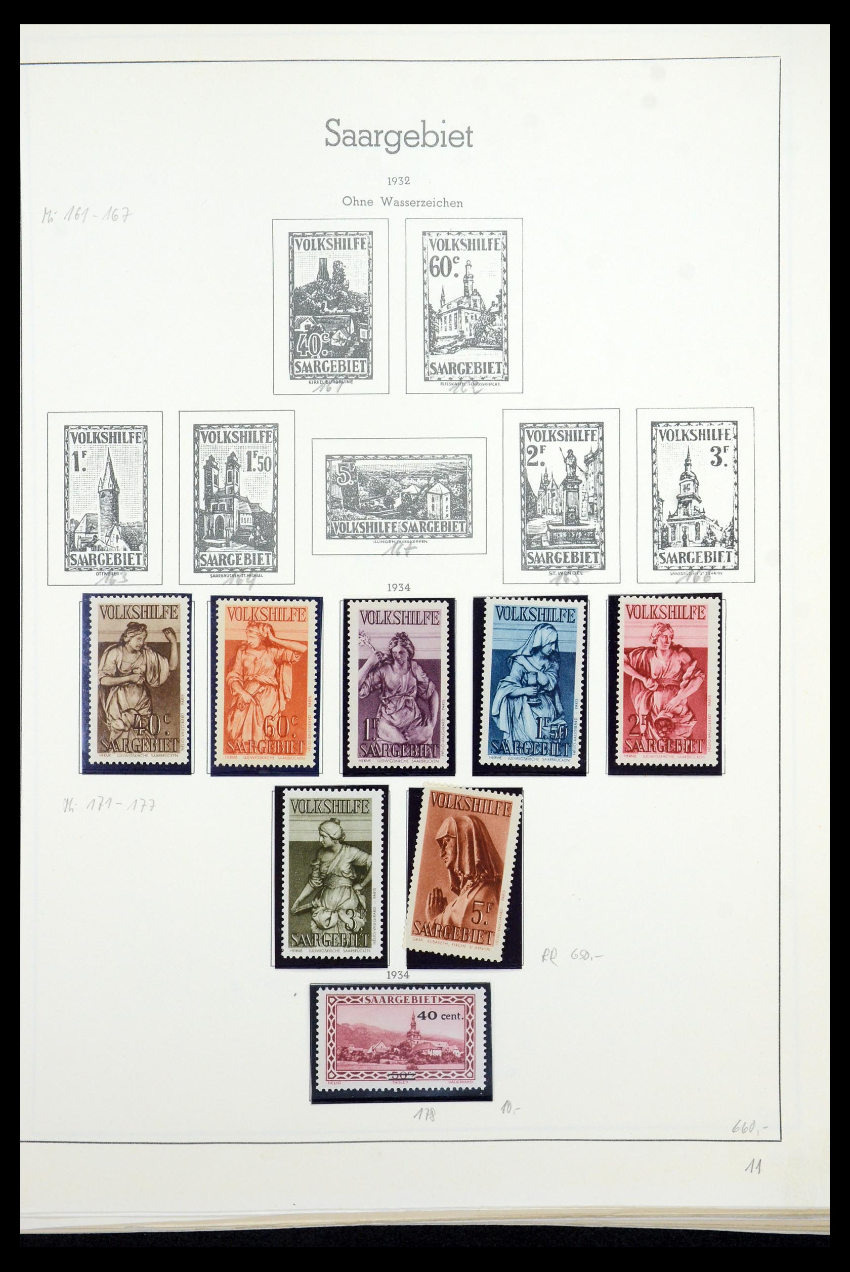 35435 024 - Postzegelverzameling 35435 Saar 1920-1959.