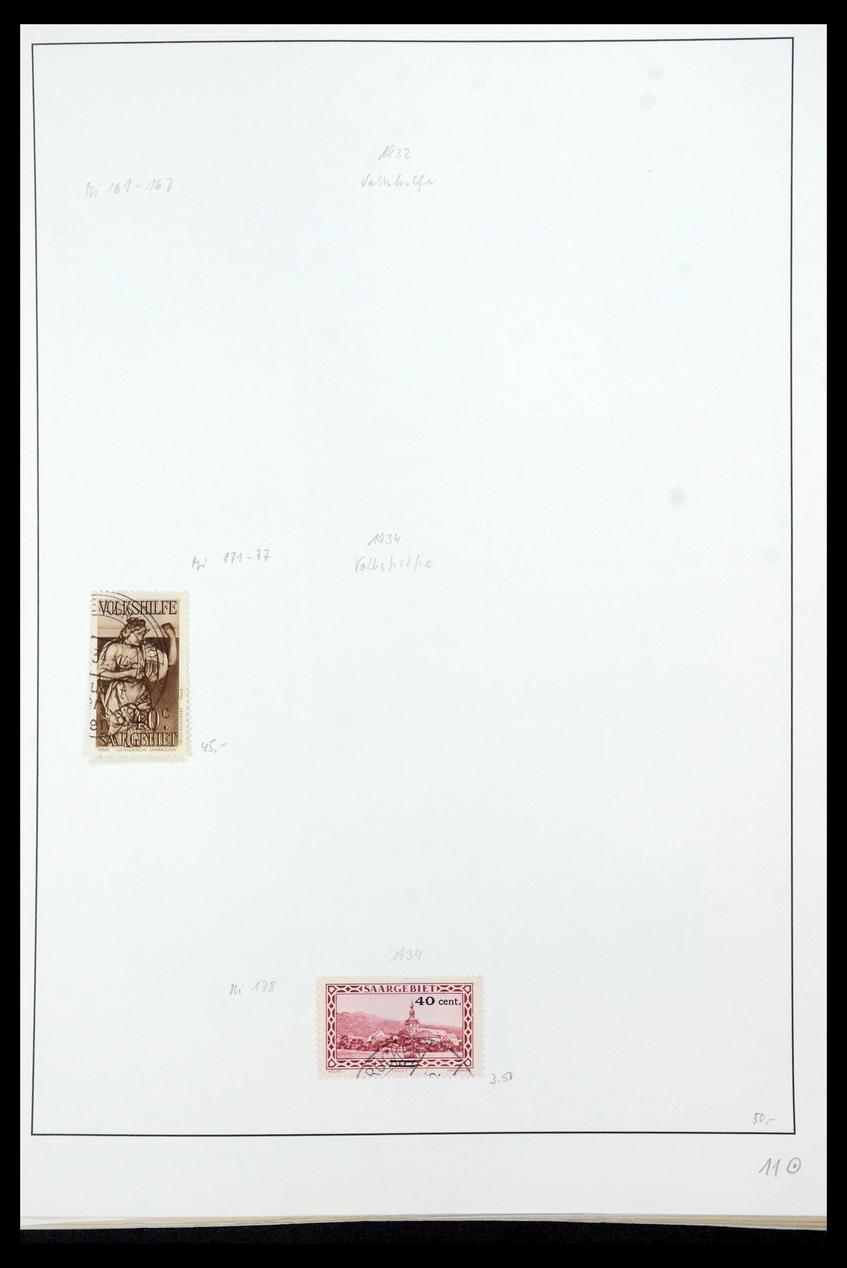 35435 025 - Postzegelverzameling 35435 Saar 1920-1959.