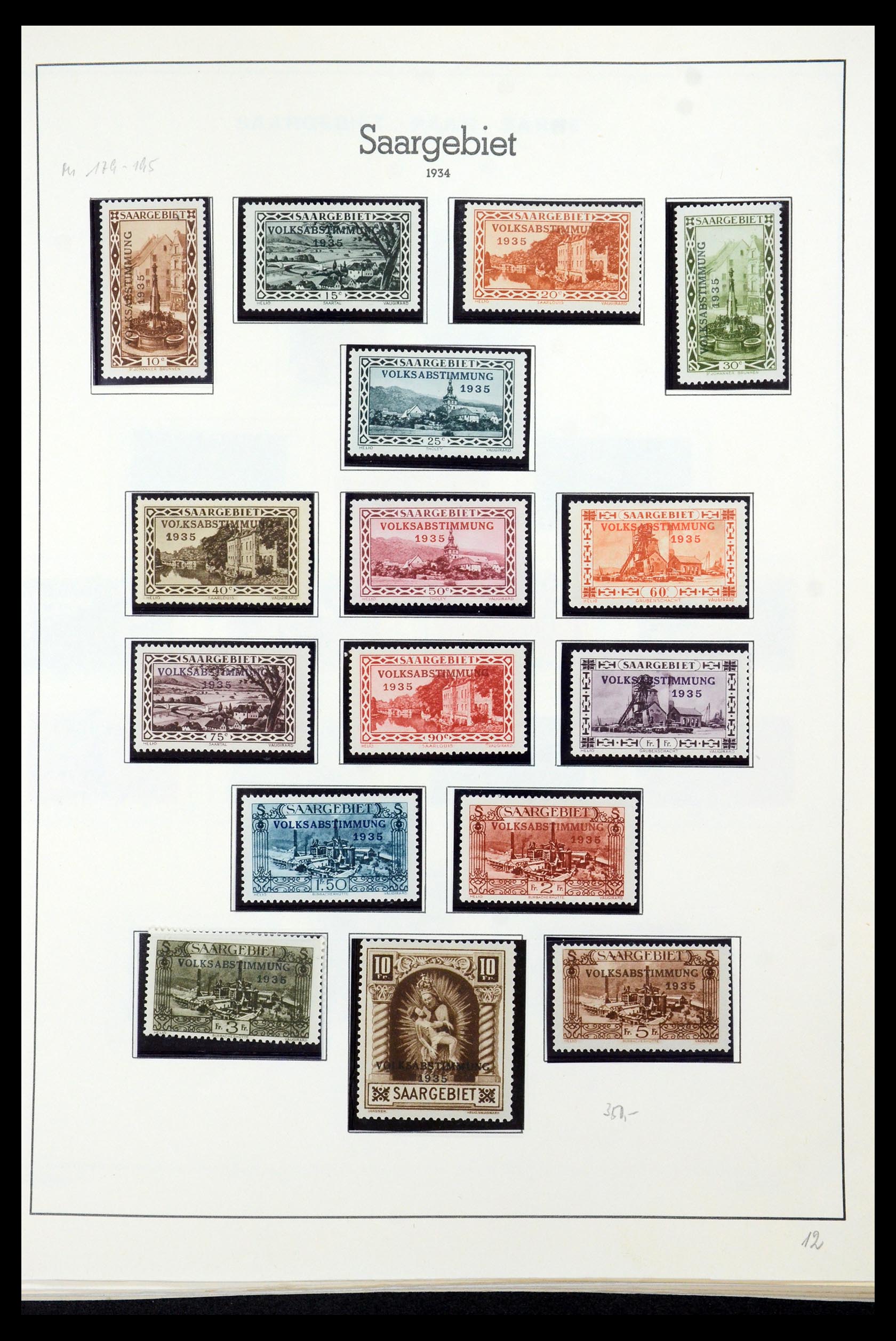 35435 026 - Postzegelverzameling 35435 Saar 1920-1959.