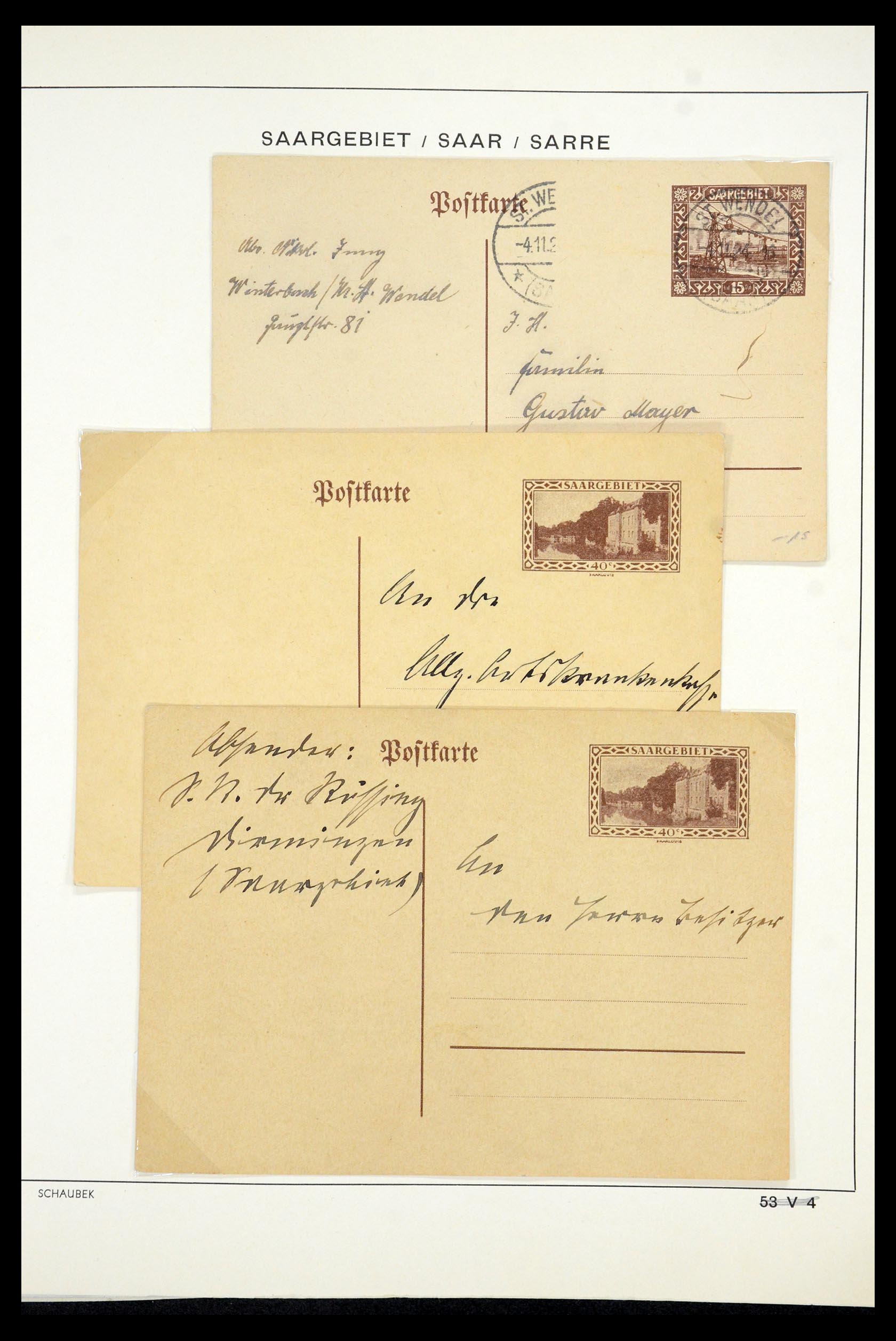 35435 030 - Postzegelverzameling 35435 Saar 1920-1959.