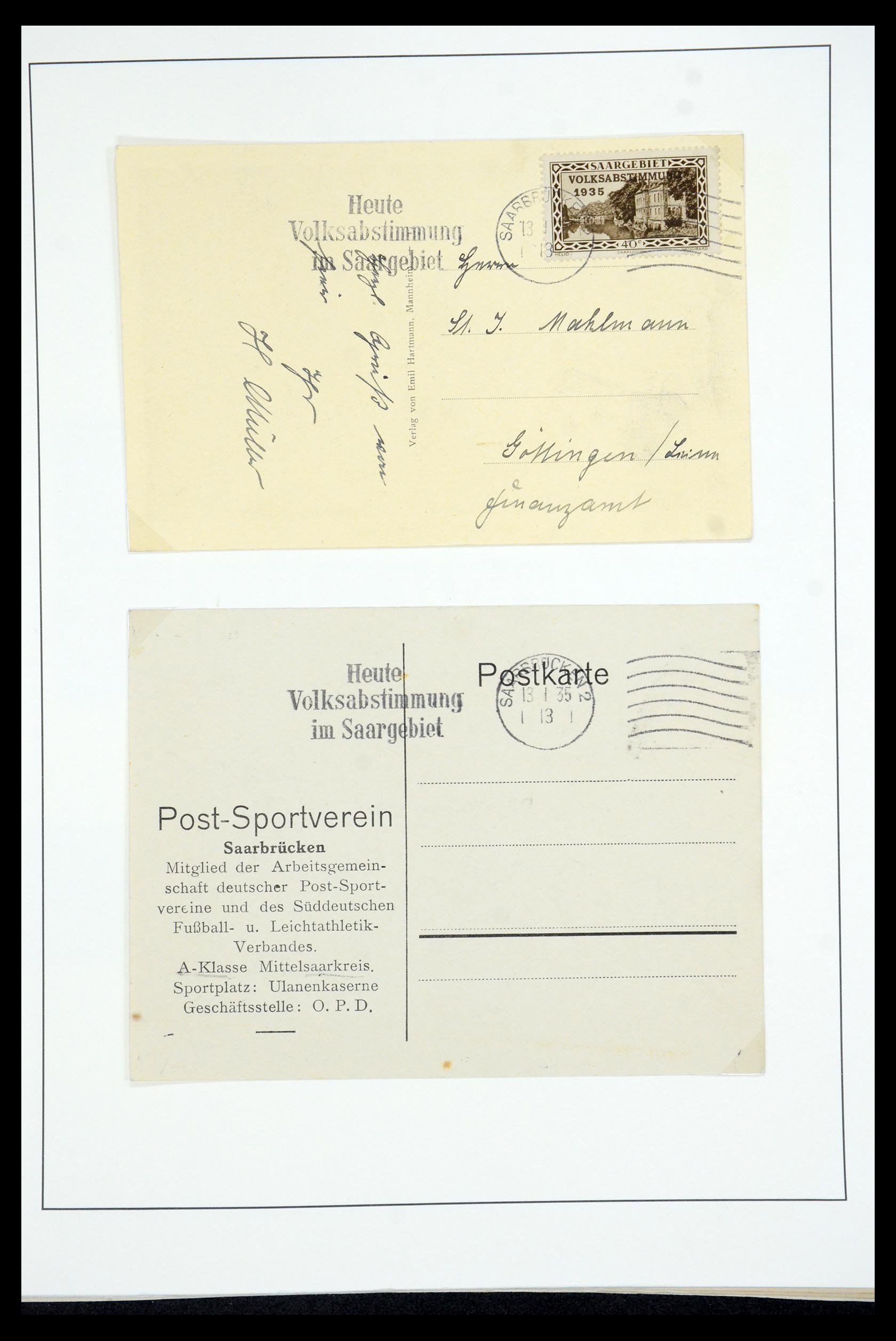 35435 031 - Postzegelverzameling 35435 Saar 1920-1959.
