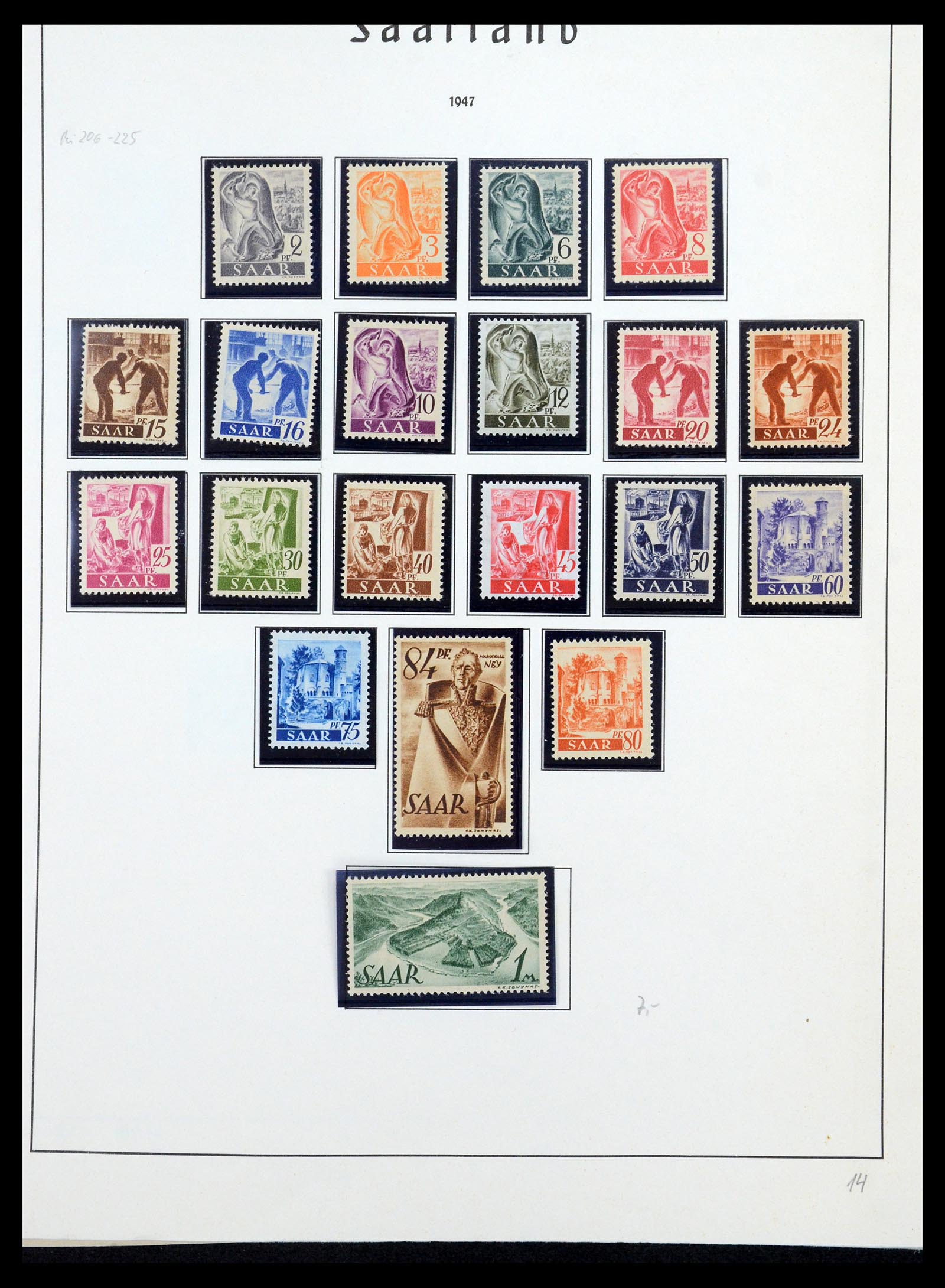 35435 032 - Postzegelverzameling 35435 Saar 1920-1959.