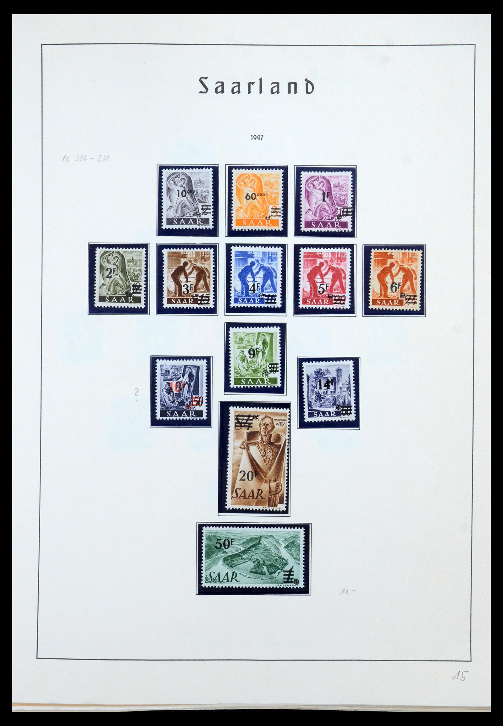 35435 034 - Postzegelverzameling 35435 Saar 1920-1959.
