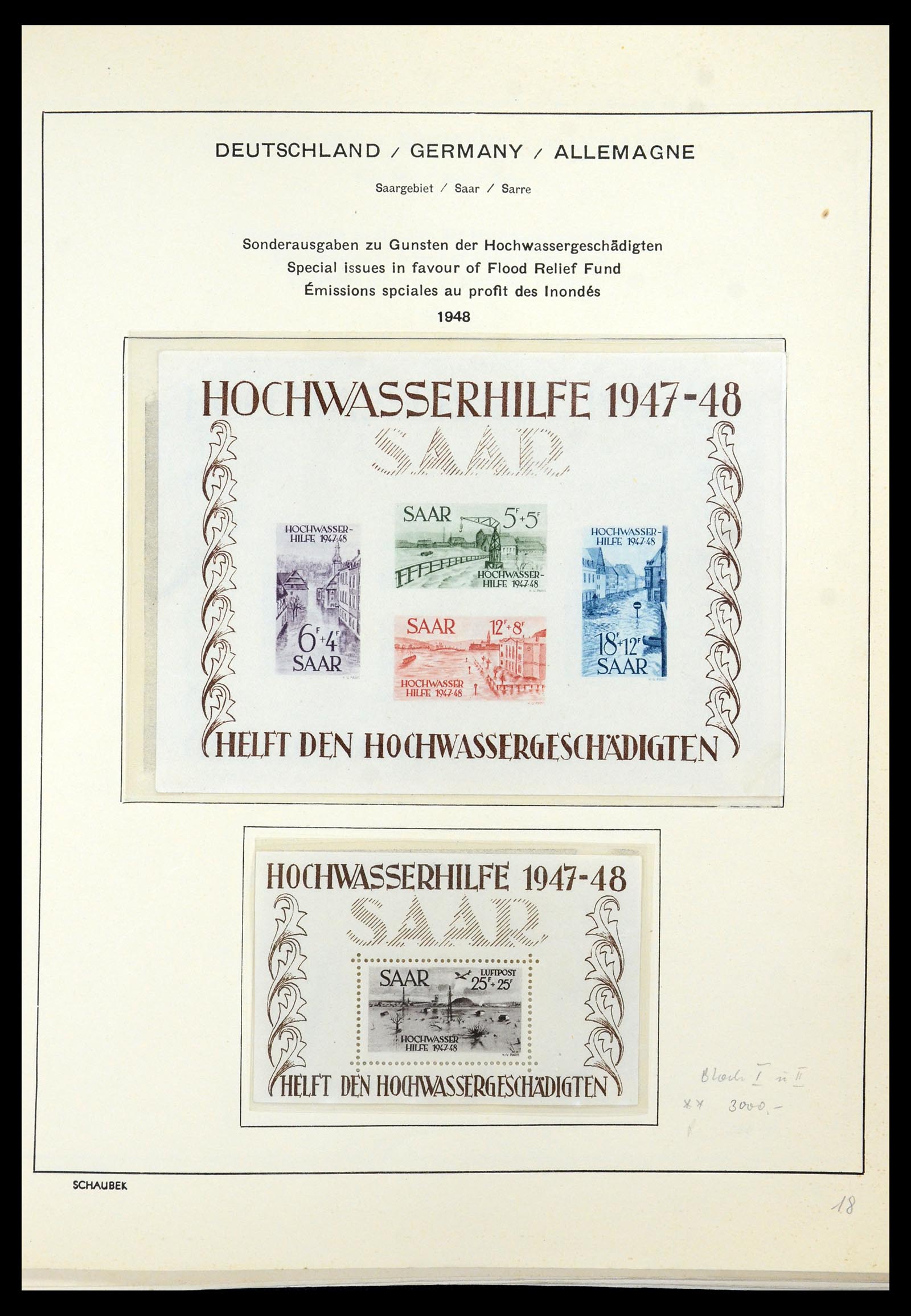 35435 040 - Postzegelverzameling 35435 Saar 1920-1959.
