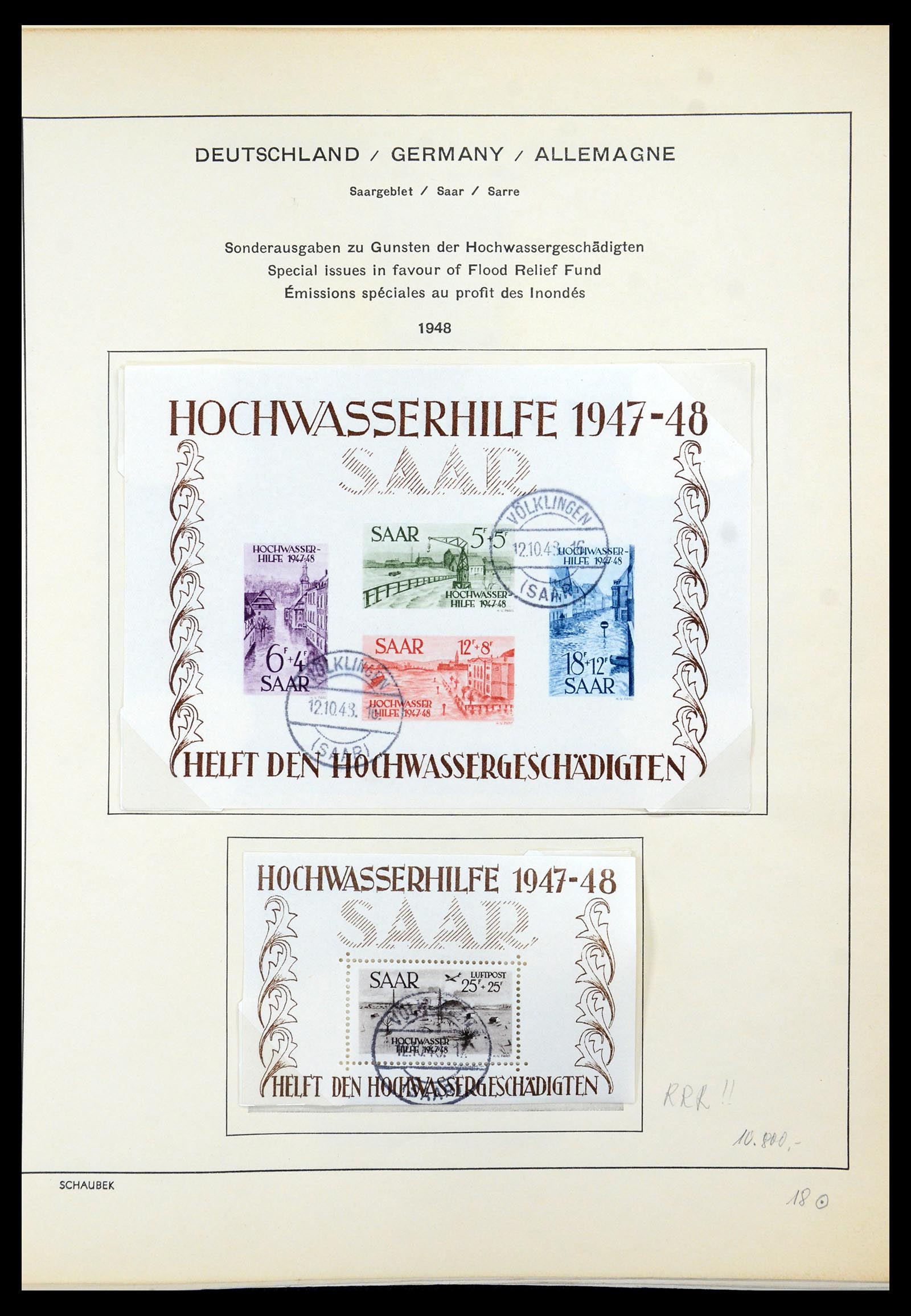 35435 041 - Postzegelverzameling 35435 Saar 1920-1959.