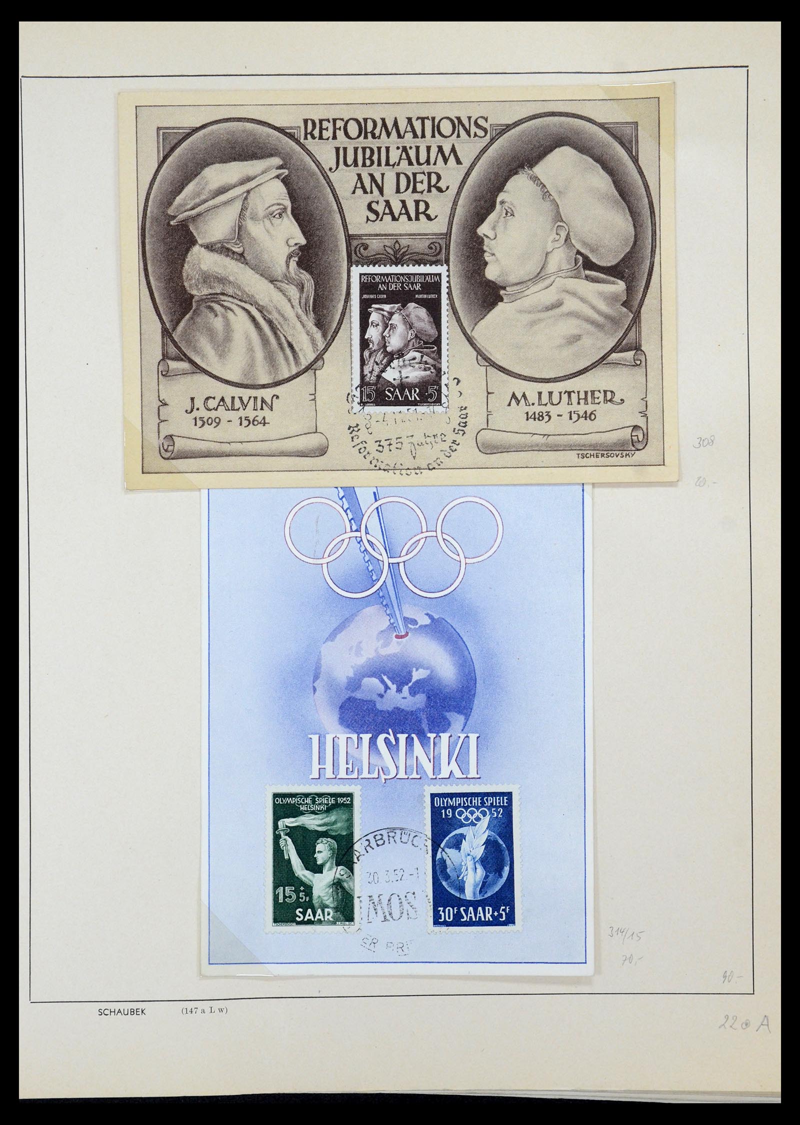 35435 050 - Postzegelverzameling 35435 Saar 1920-1959.