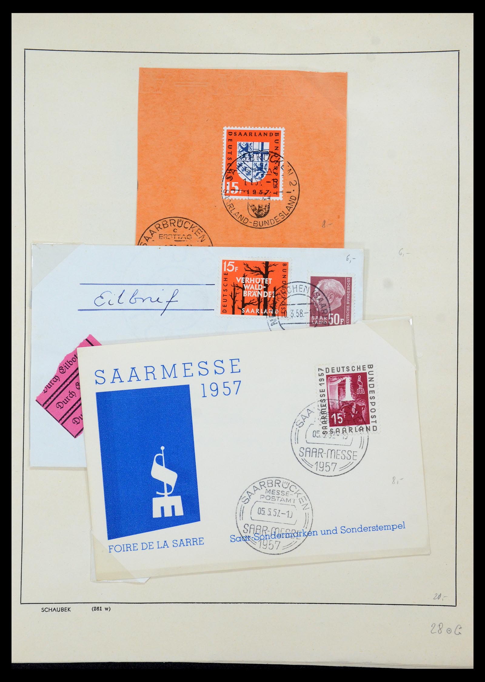 35435 069 - Postzegelverzameling 35435 Saar 1920-1959.