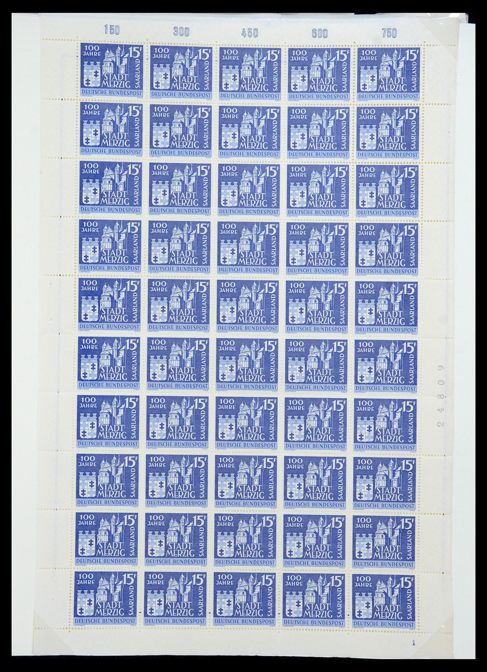 35435 076 - Postzegelverzameling 35435 Saar 1920-1959.