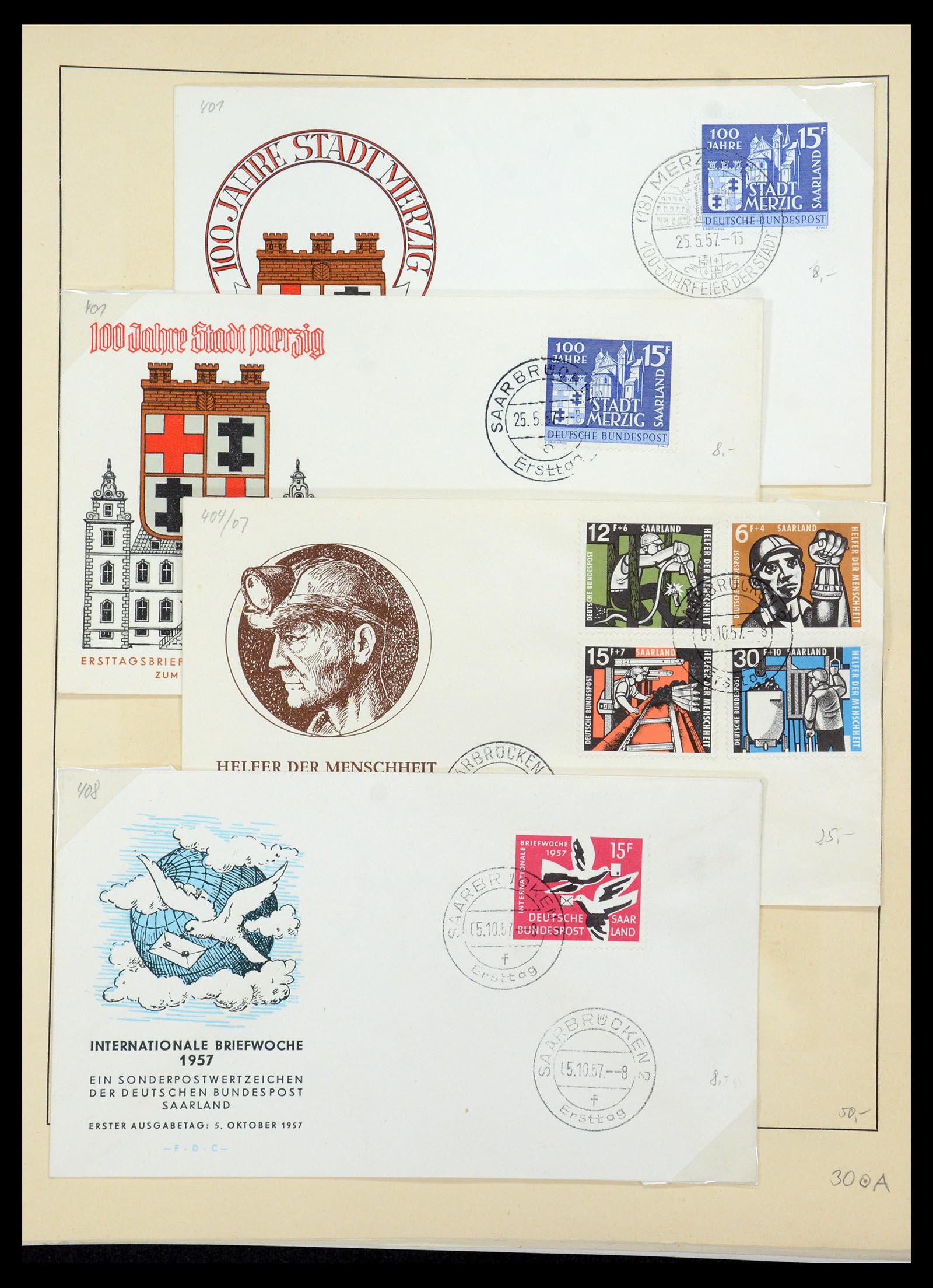 35435 078 - Postzegelverzameling 35435 Saar 1920-1959.