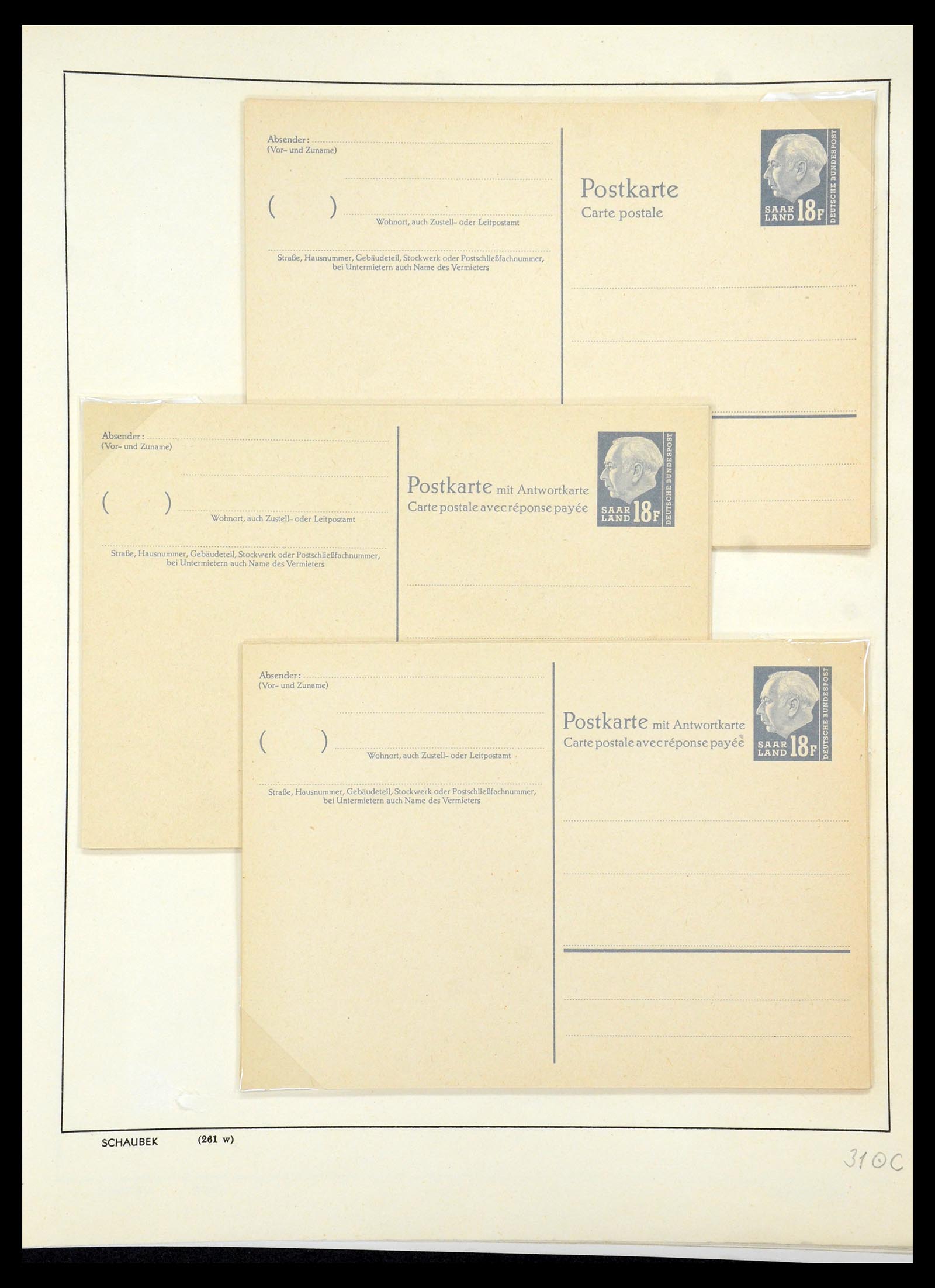 35435 084 - Postzegelverzameling 35435 Saar 1920-1959.