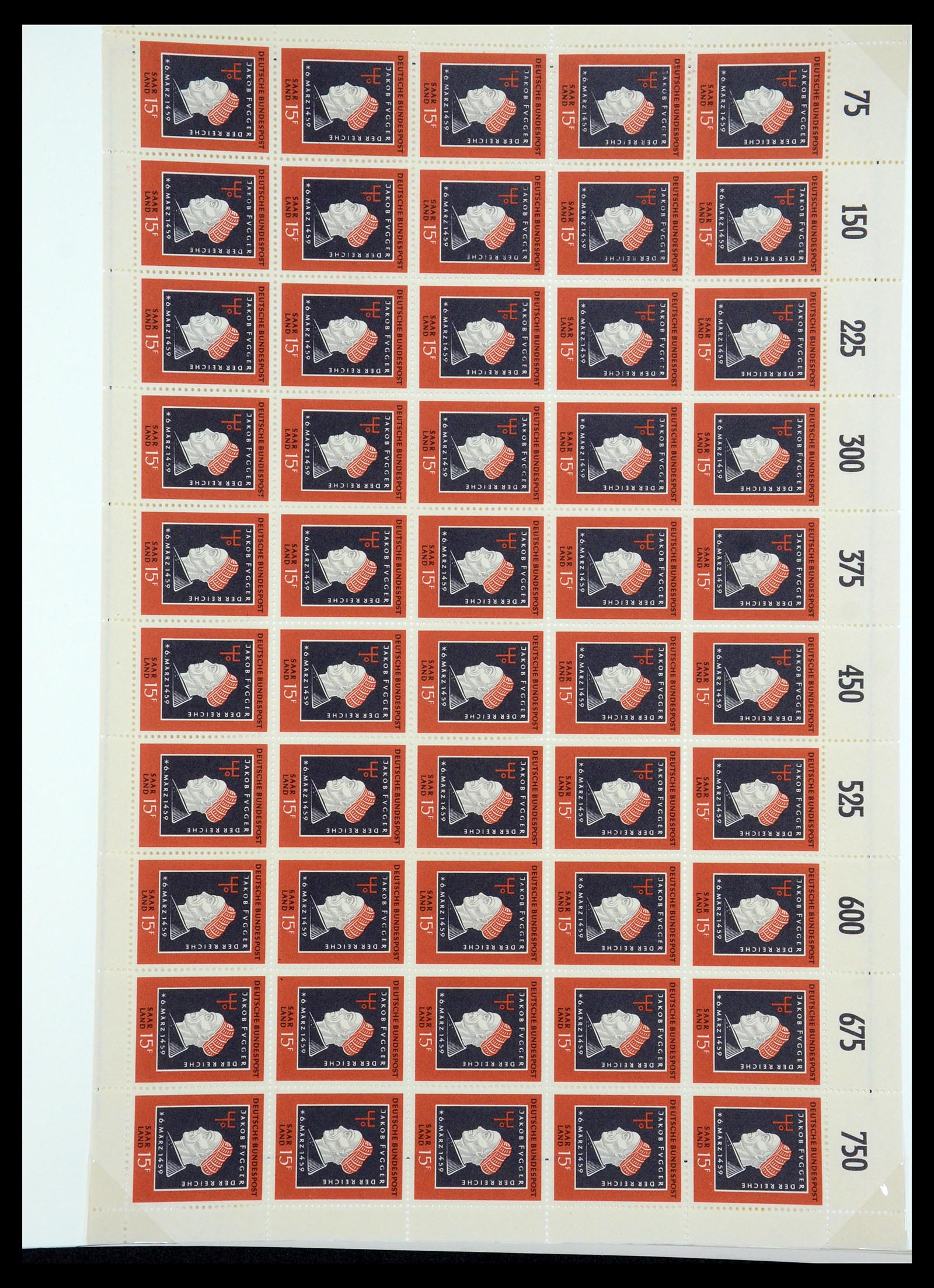 35435 090 - Postzegelverzameling 35435 Saar 1920-1959.